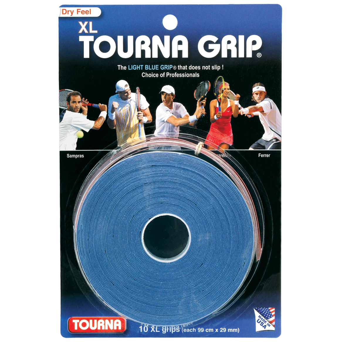 Unique Sports Tourna Grip XL 10 Pack - Blue