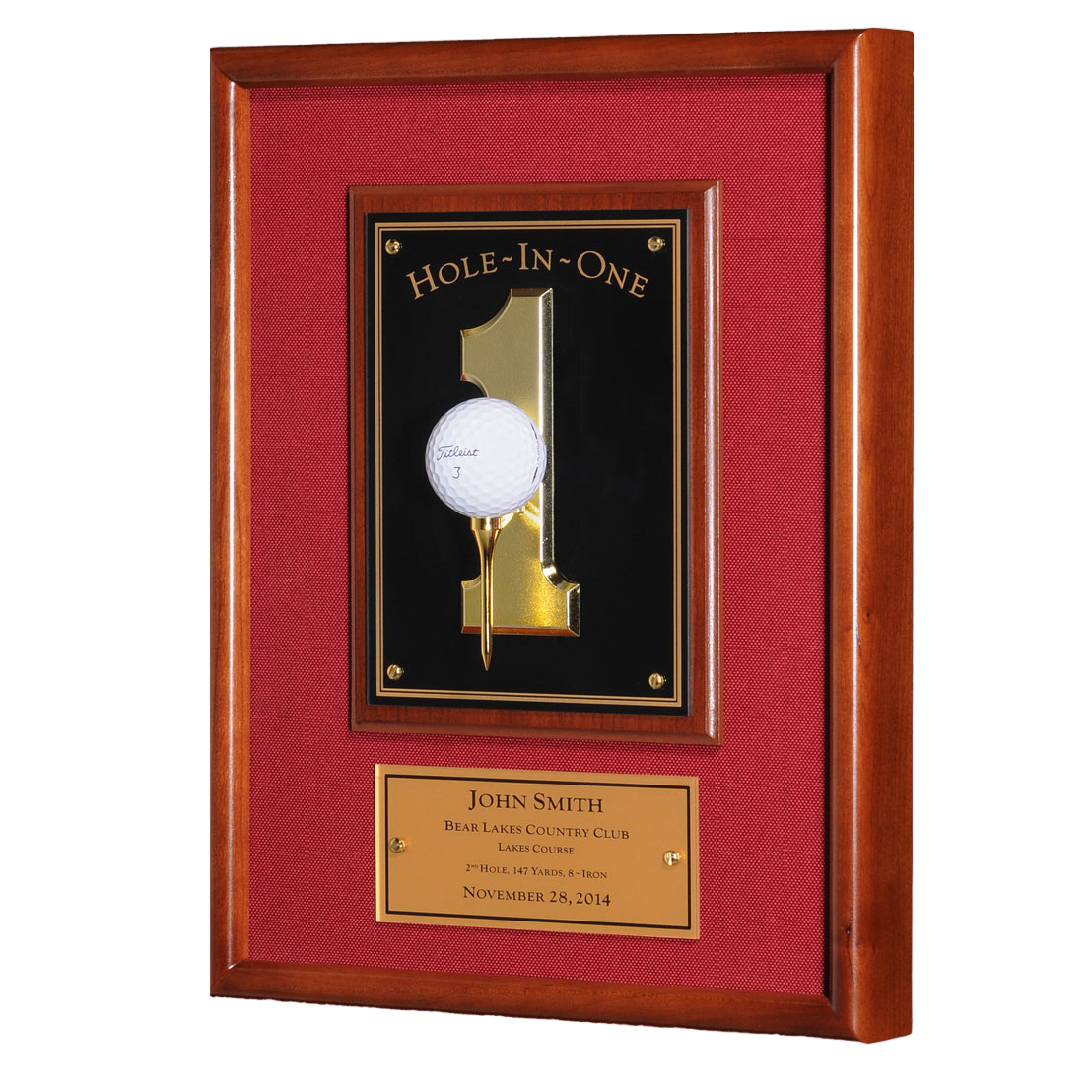 Morell Hole-In-One Plaque - Burgundy
