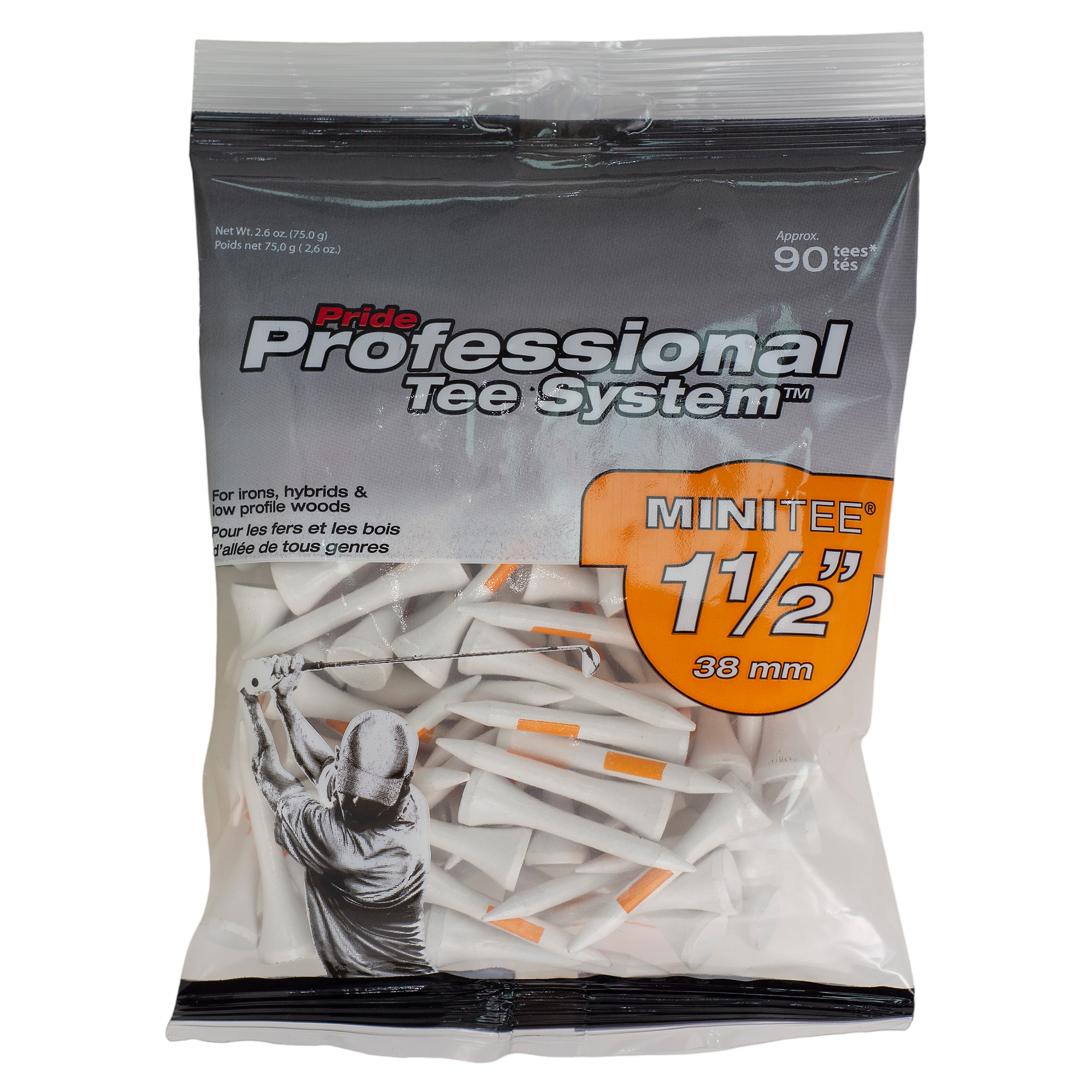 Professional Tee System 1-1/2" Golf Tees 90-Pack