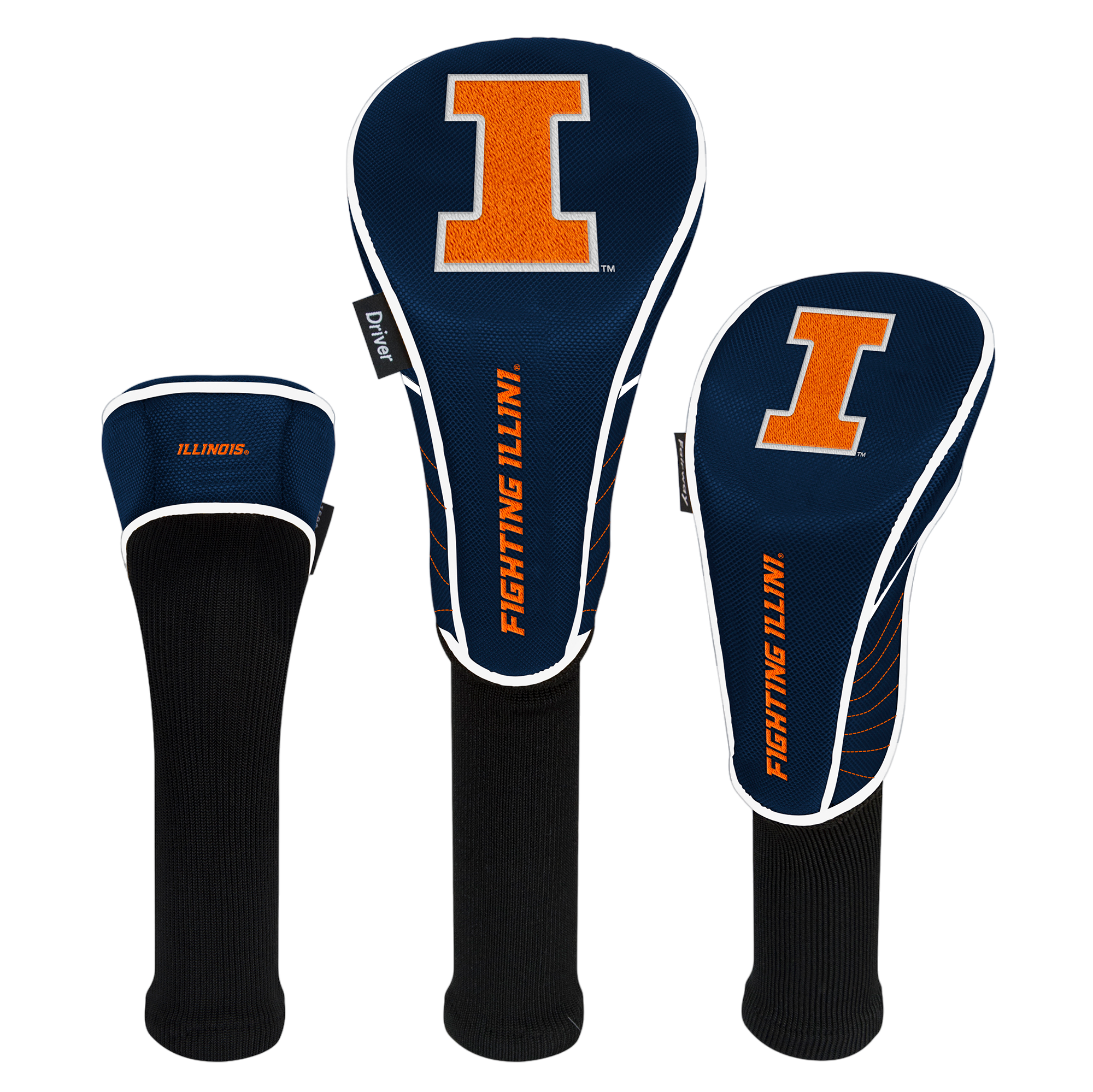 Illinois Fighting Illini Headcover Set of 3