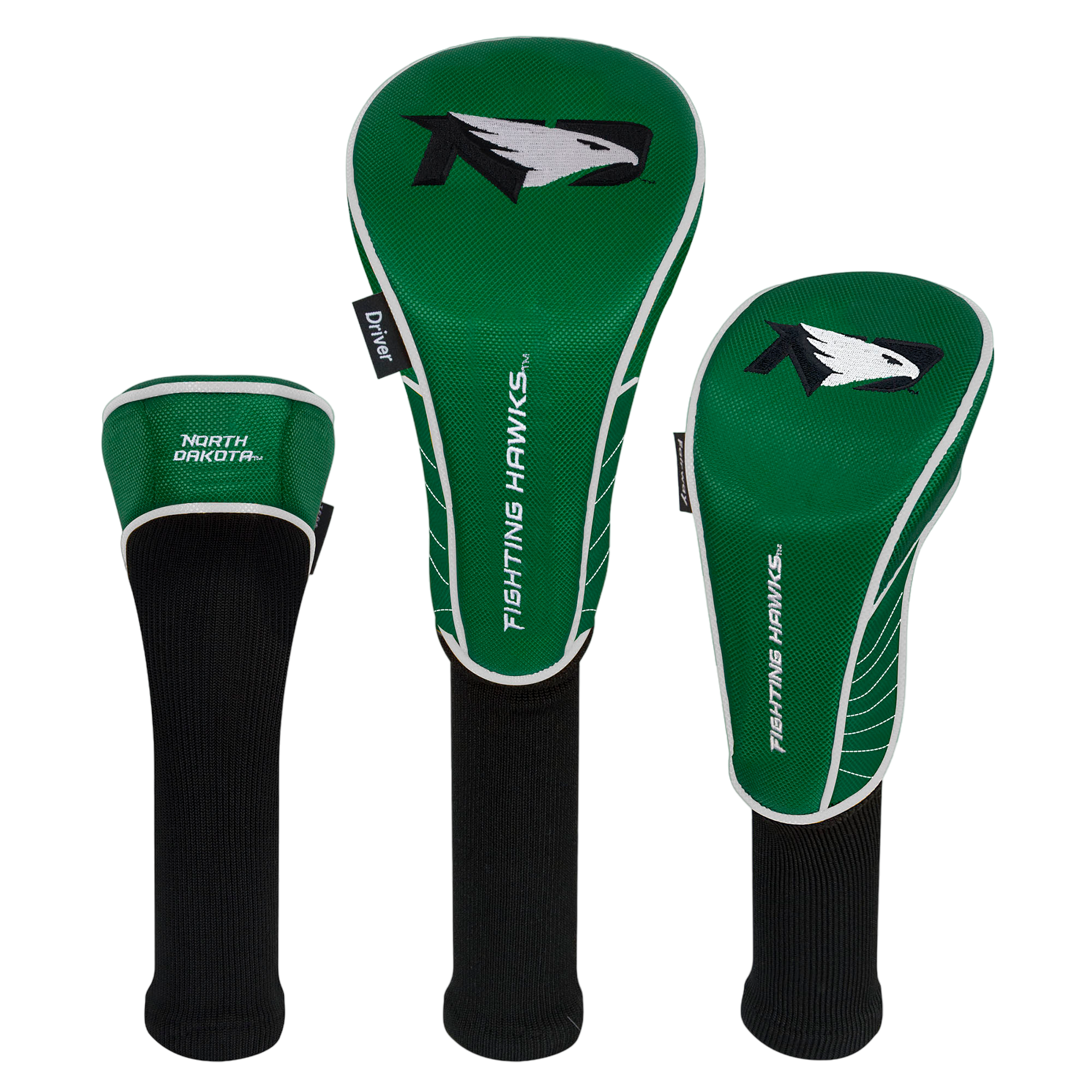 North Dakota Fighting Hawks Headcover Set of 3