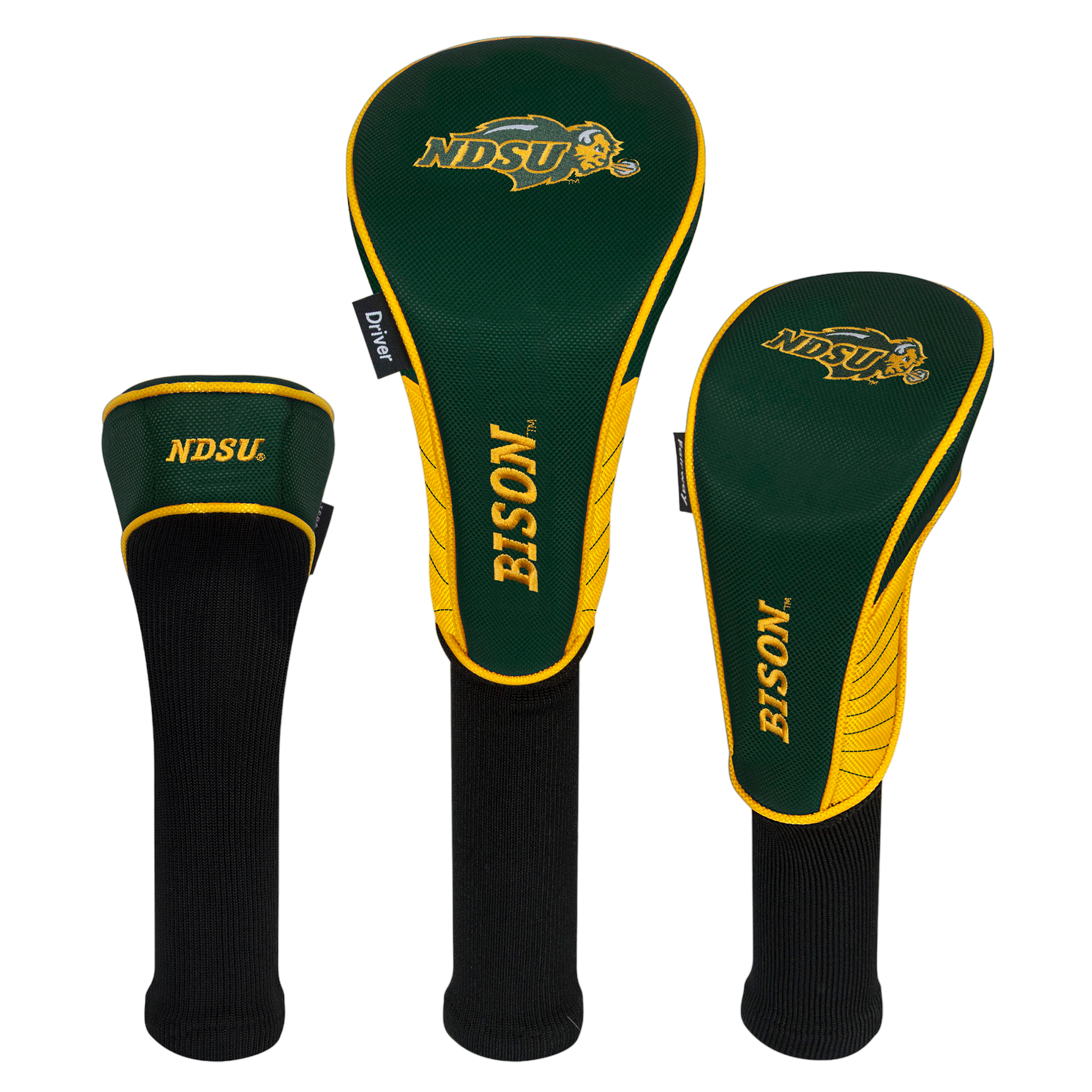 North Dakota State Bison Headcover Set of 3