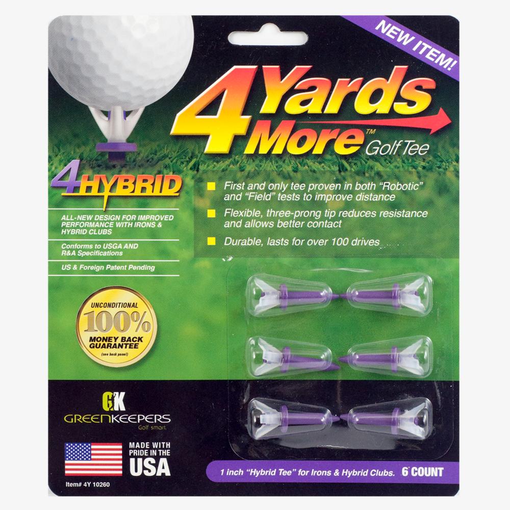 4 Yards More 1" Hybrid Golf Tees