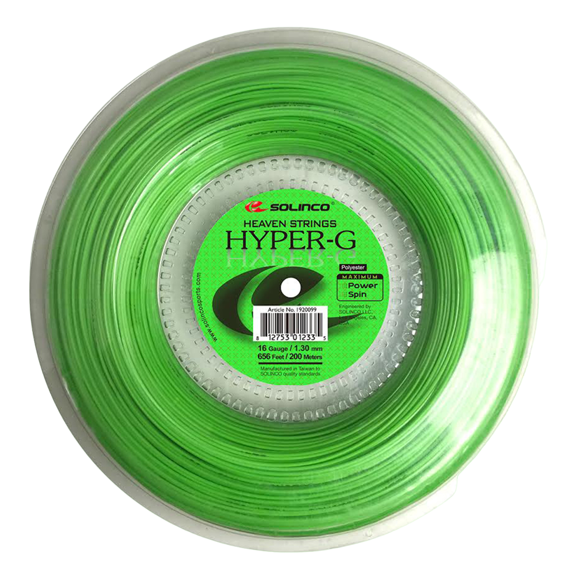 Solinco Hyper G (328 Foot) Lime Green Mini Reel, Racquet String -   Canada