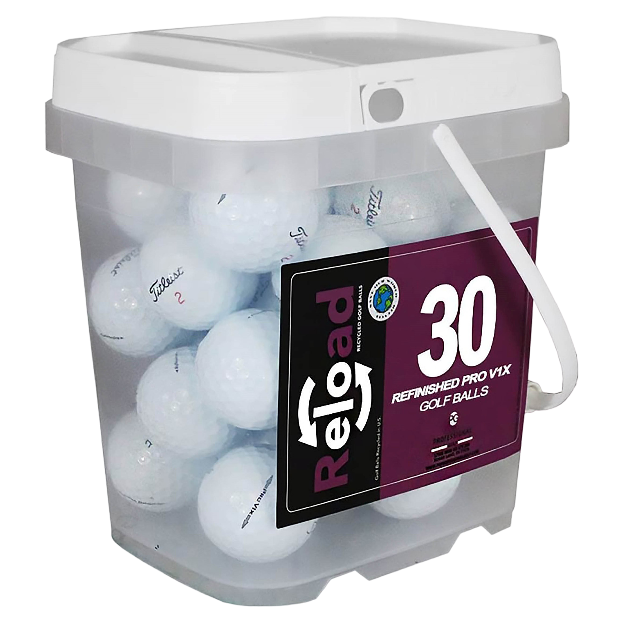 Recycled Pro-Line Assorted Golf Balls 30-Pack