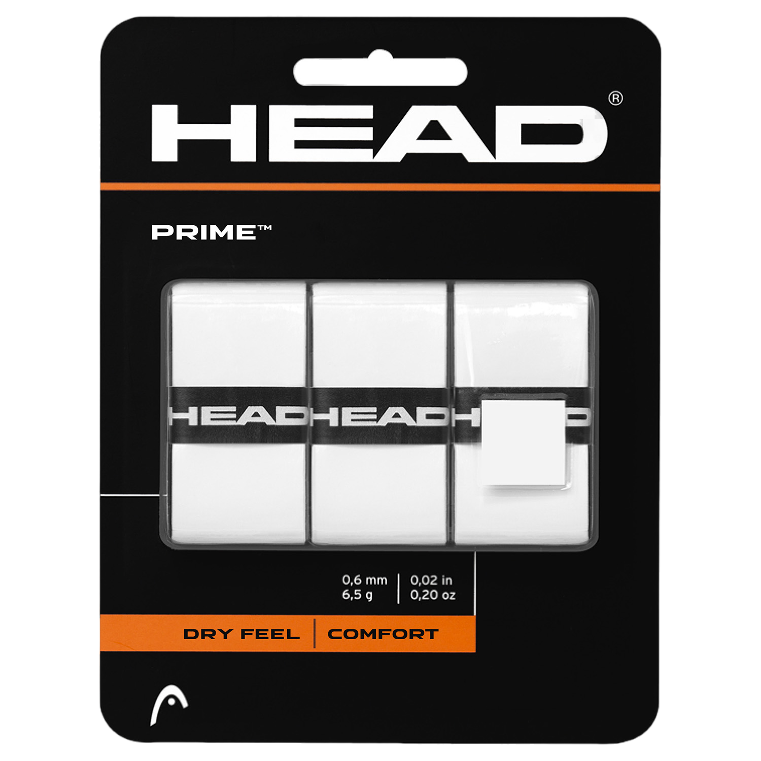 Head Prime Grip 3-Pack - White