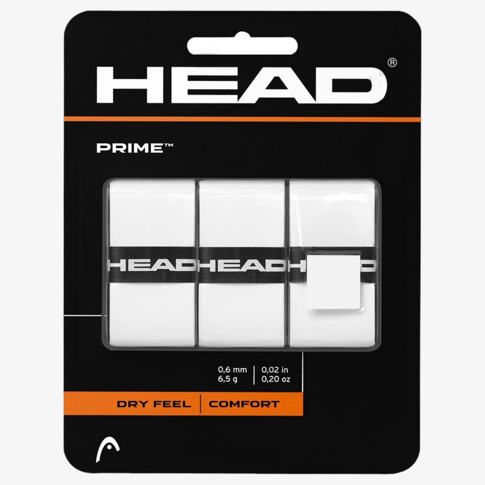 Head Prime Grip 3-Pack - White