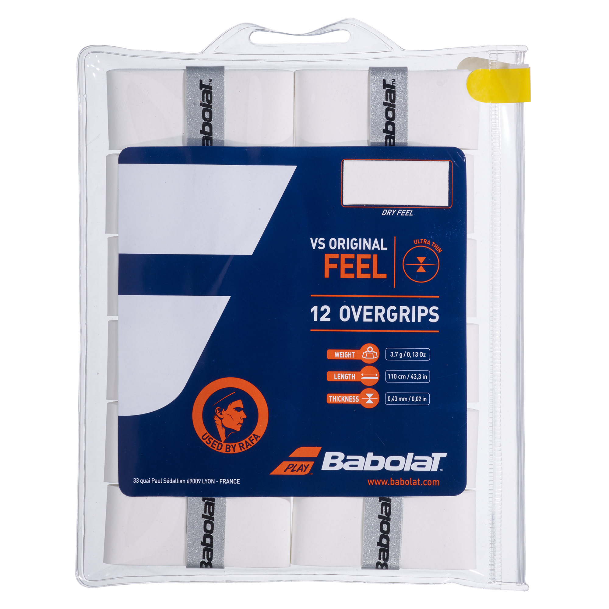 Babolat VS Original Feel Grip 12pk - White