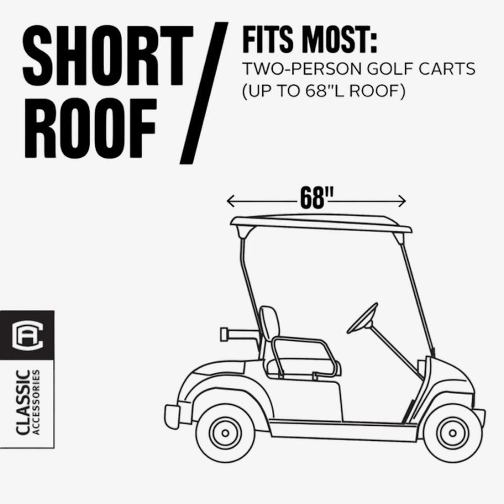 Classic Cart Accessories Fairway Deluxe Golf Car Enclosure - Short Roof