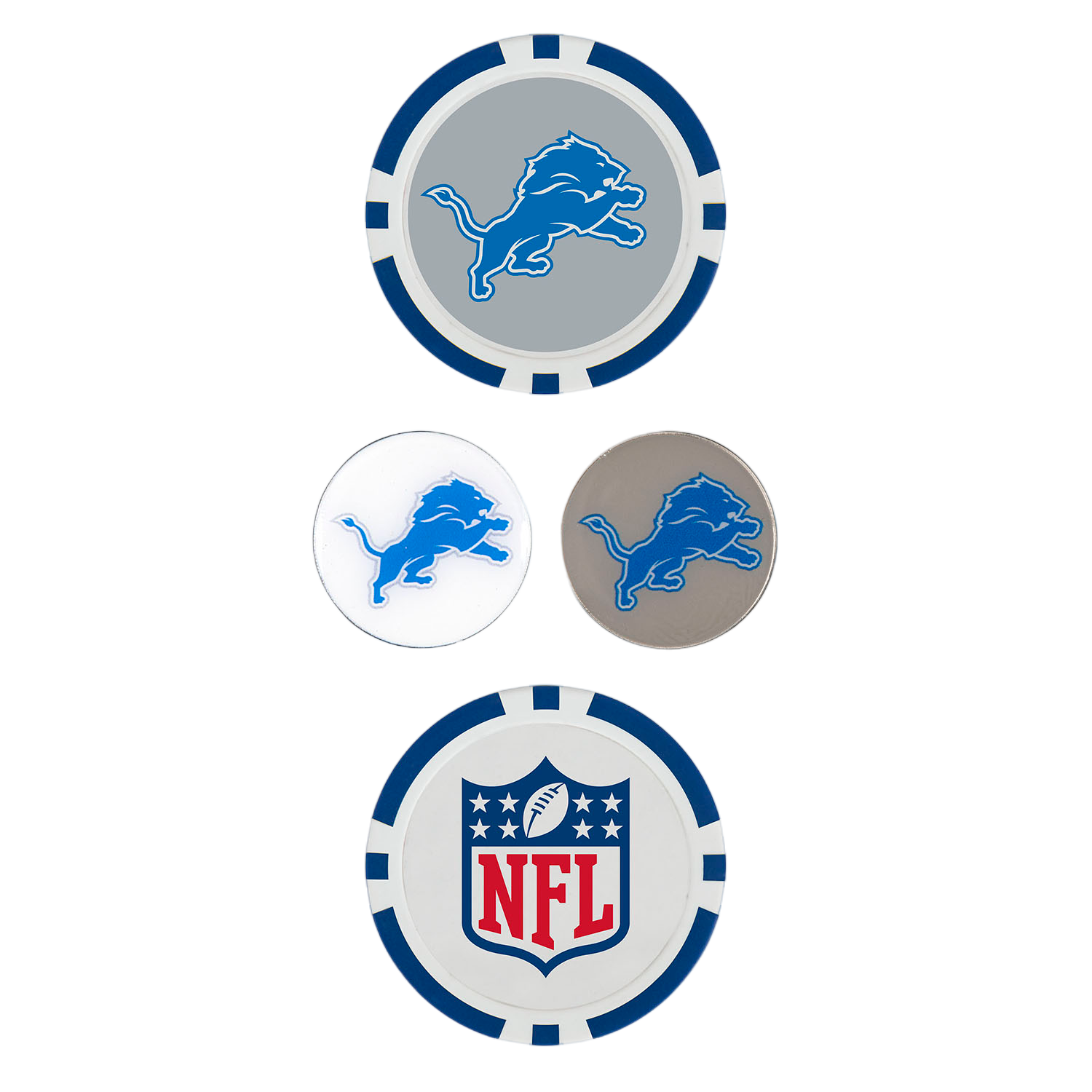 Team Effort Detroit Lions Ball Marker Set