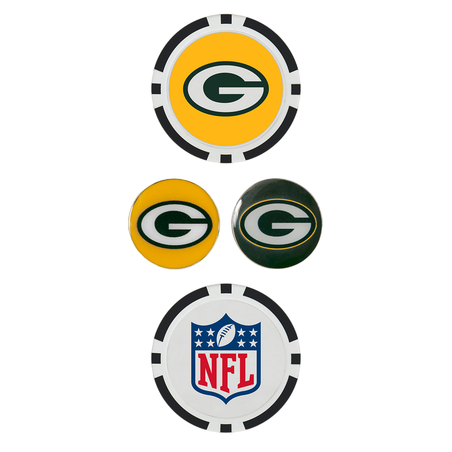 Team Effort Green Bay Packers Ball Marker Set