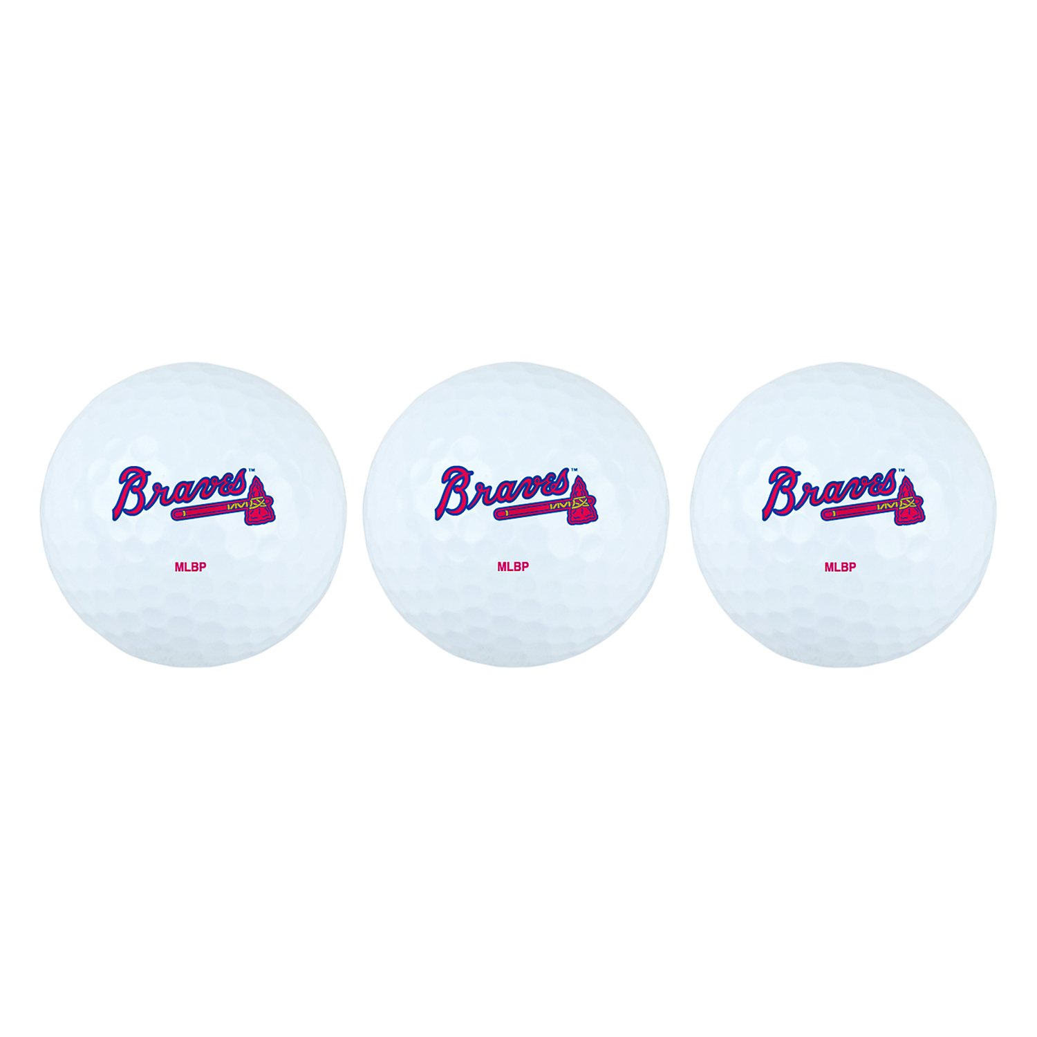 Team Effort Atlanta Braves Golf Ball 3 Pack