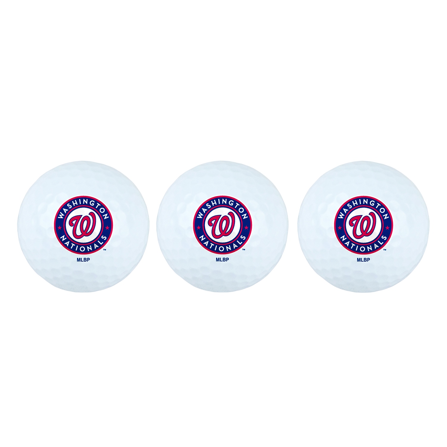 Team Effort Washington Nationals Golf Ball 3 Pack