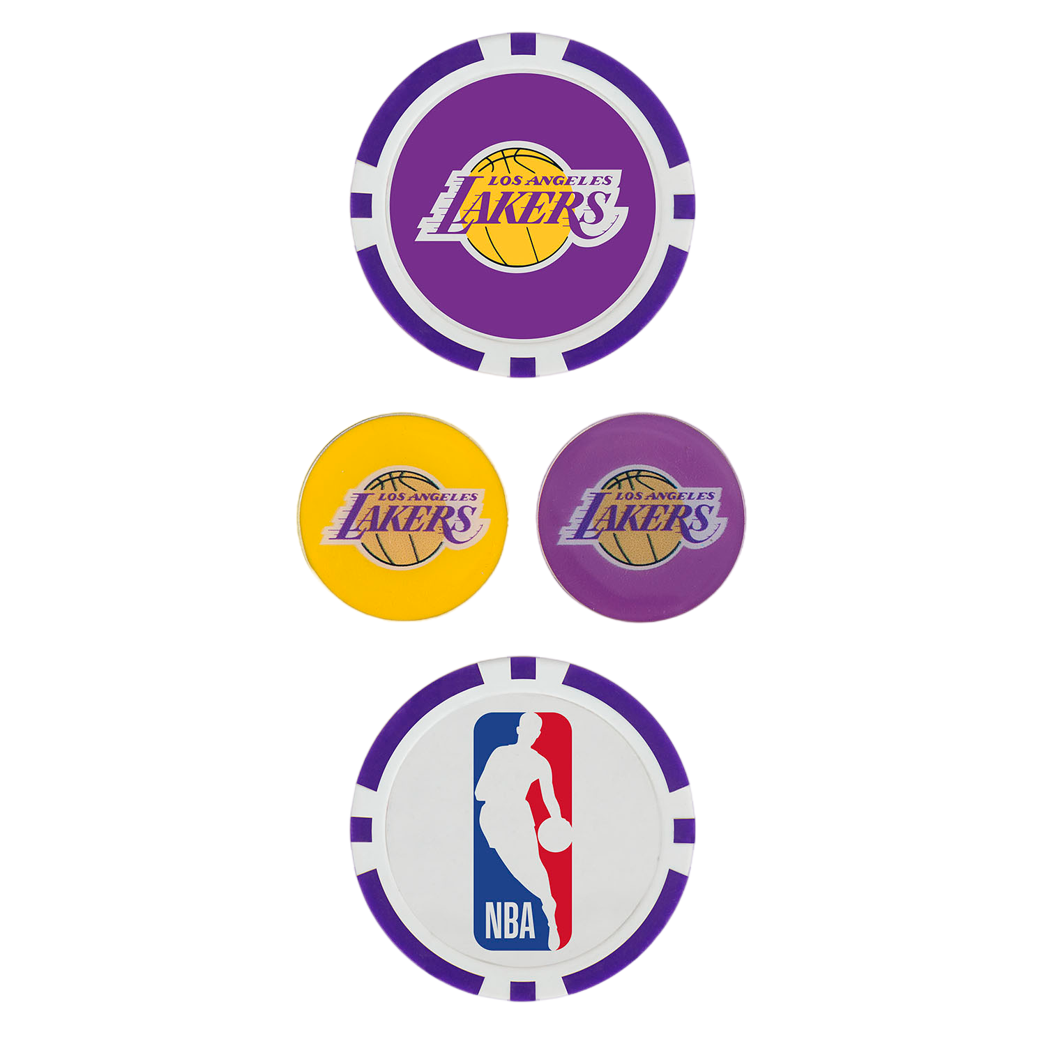 Team Effort Los Angeles Lakers Ball Marker Set