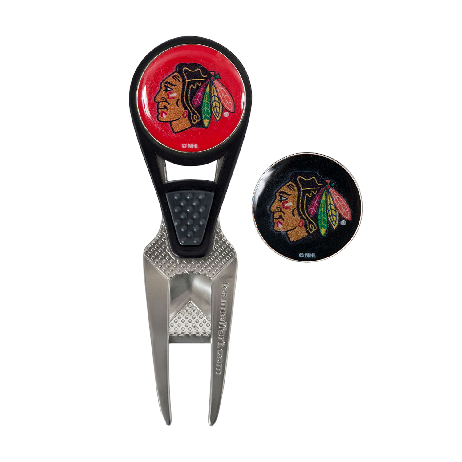 Team Effort Chicago Blackhawks CVX Ball Mark Repair Tool