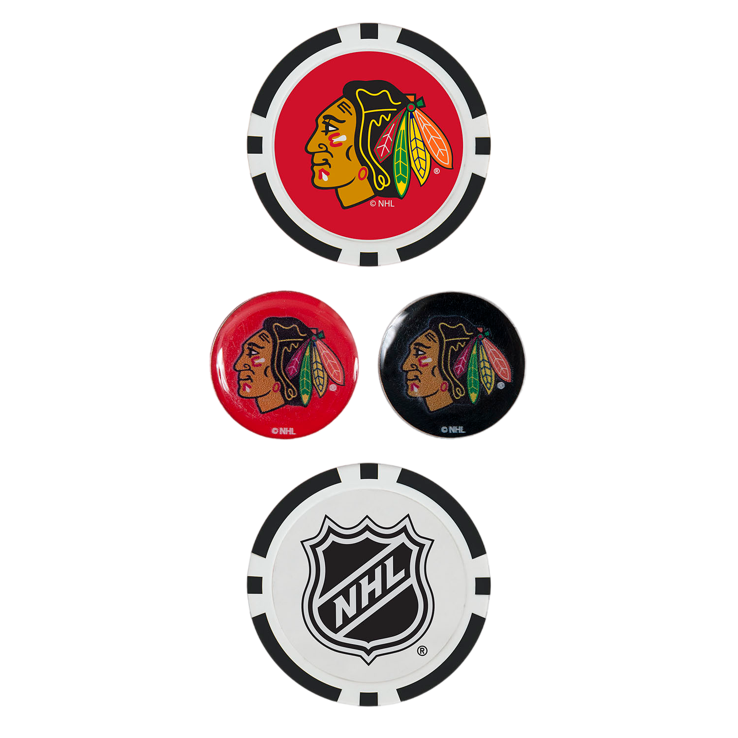 Team Effort Chicago Blackhawks Ball Marker
