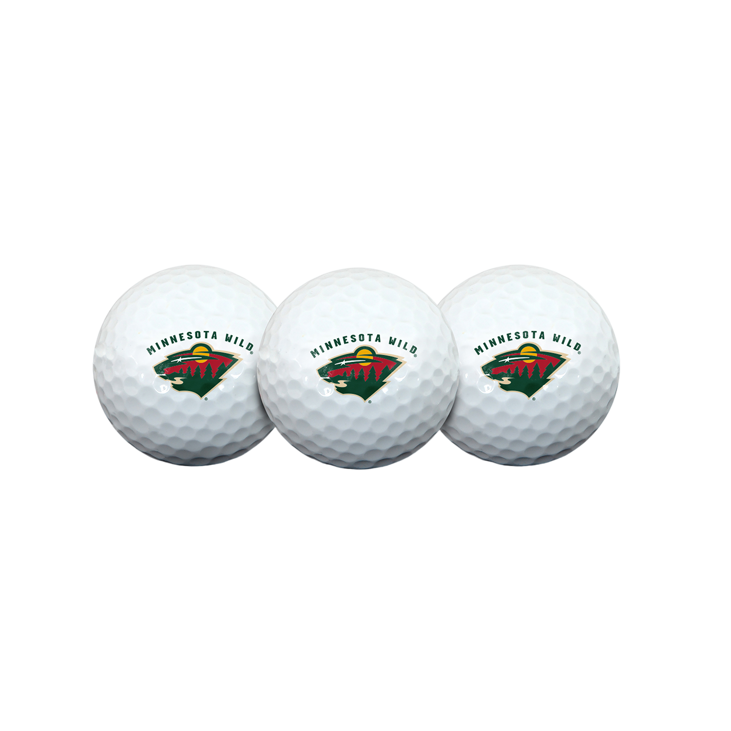 Team Effort Minnesota Wild Golf Ball 3 Pack