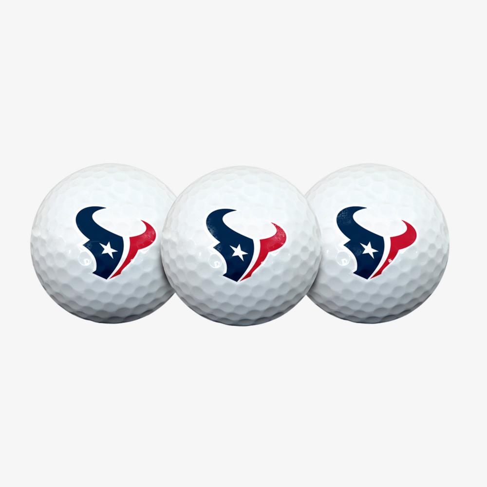 Team Effort Houston Texans Golf Ball 3 Pack