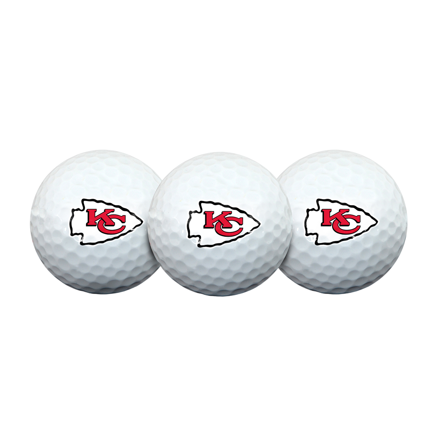 Team Effort Kansas City Chiefs Golf Ball 3 Pack