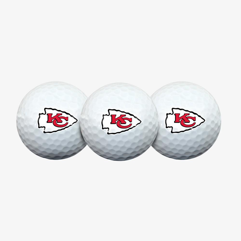 Team Effort Kansas City Chiefs Golf Ball 3 Pack