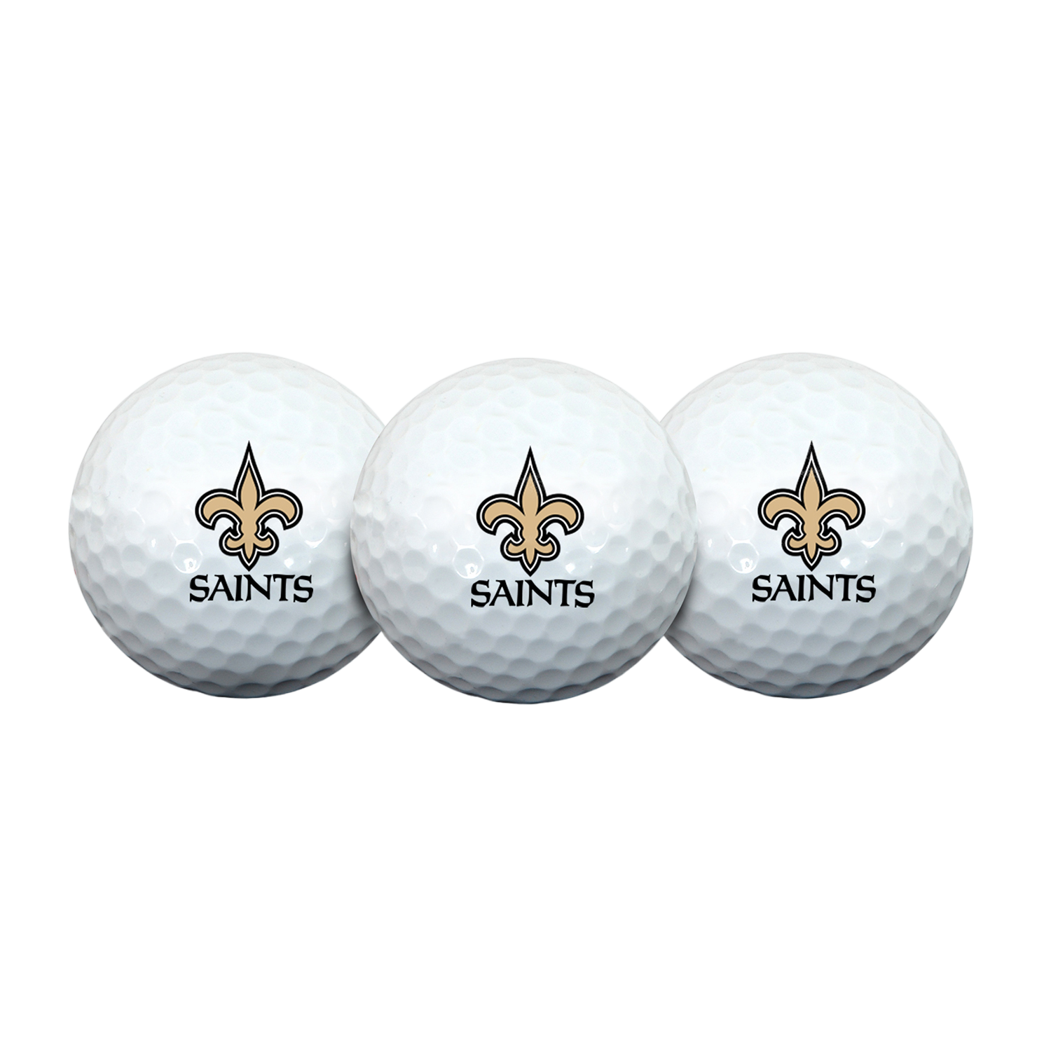 Team Effort New Orleans Saints Golf Ball 3 Pack