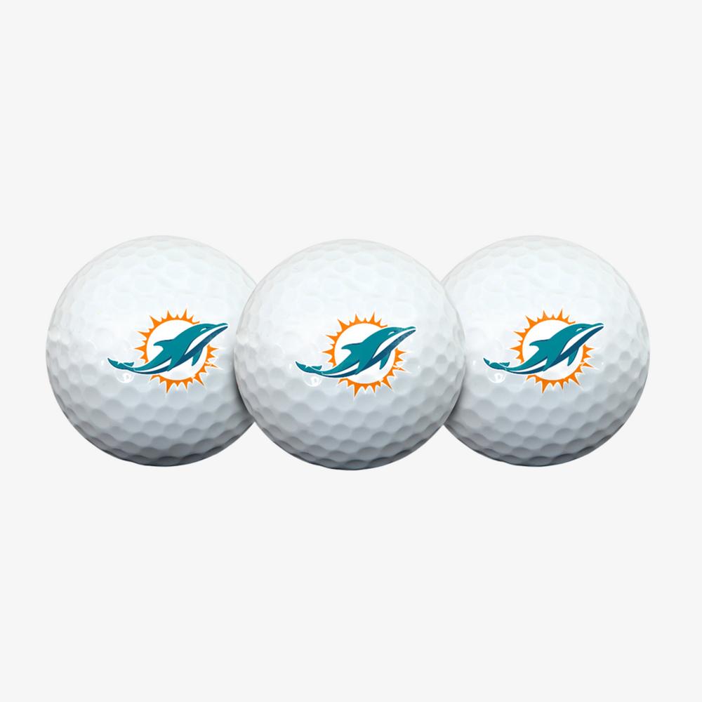 Team Effort Miami Dolphins Golf Ball 3 Pack