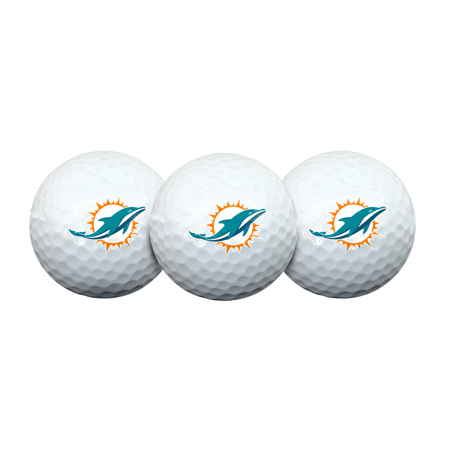 Team Effort Miami Dolphins Golf Ball 3 Pack