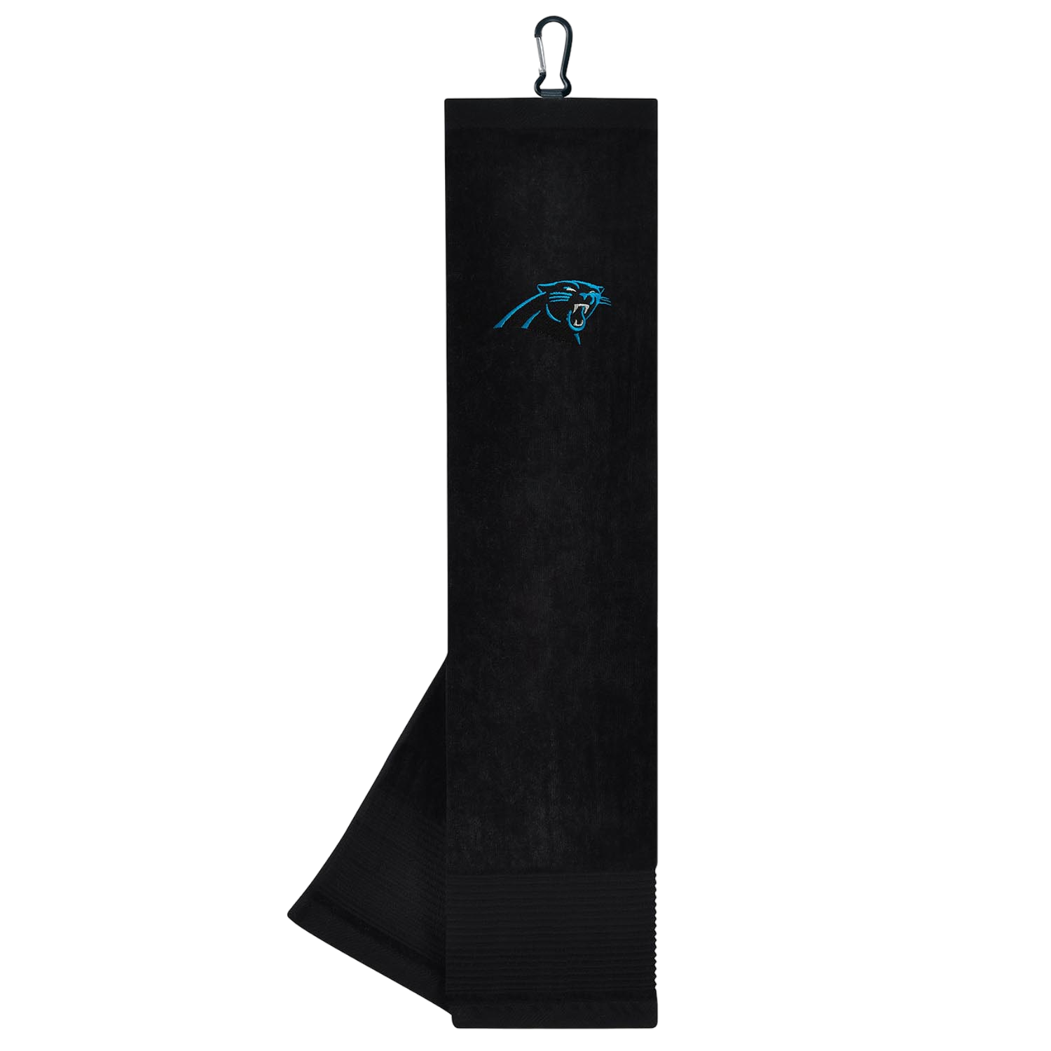 Team Effort Carolina Panthers Face/Club Tri-Fold Embroidered Towel