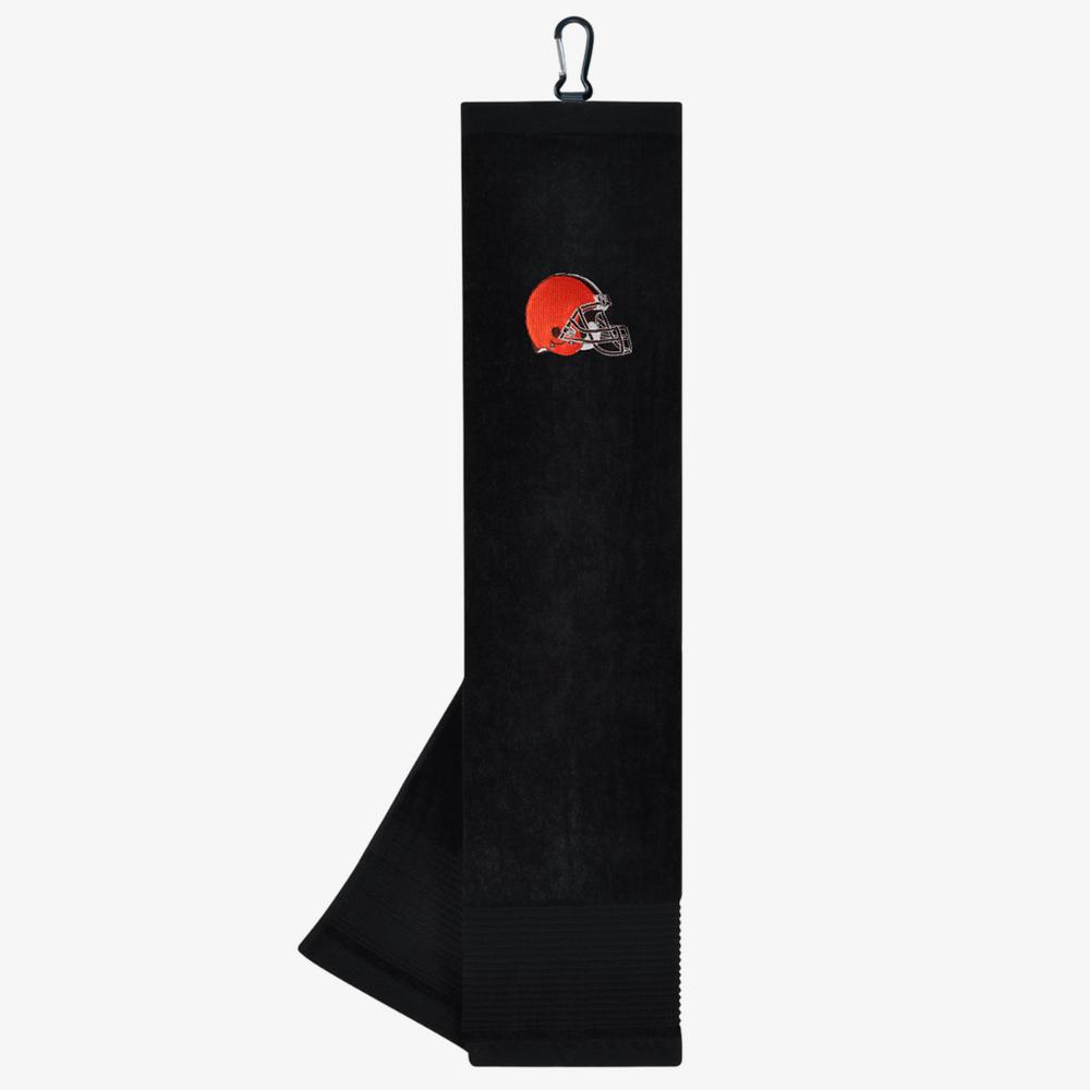 Team Effort Cleveland Browns Face/Club Tri-Fold Embroidered Towel