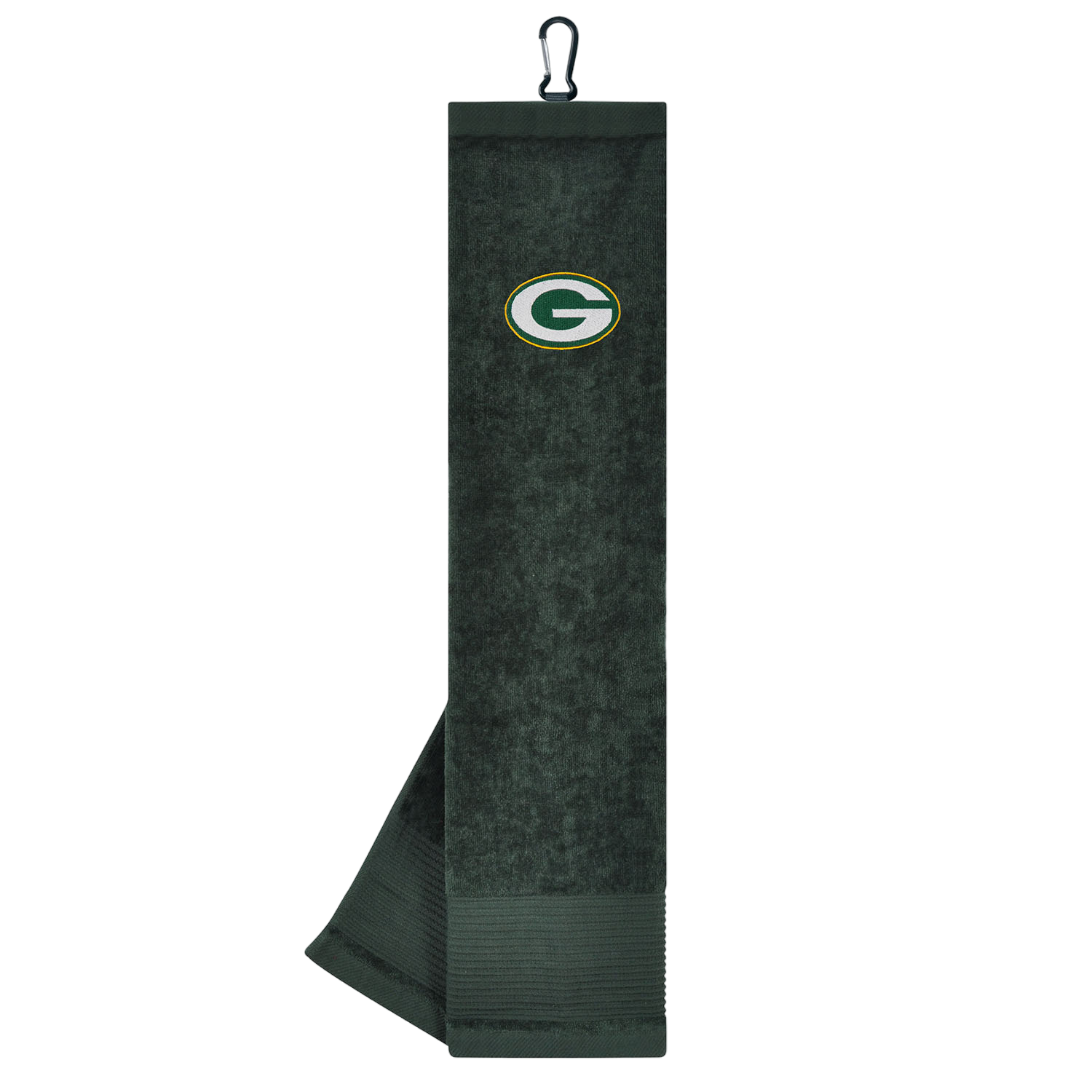 Team Effort Green Bay Packers Face/Club Tri-Fold Embroidered Towel