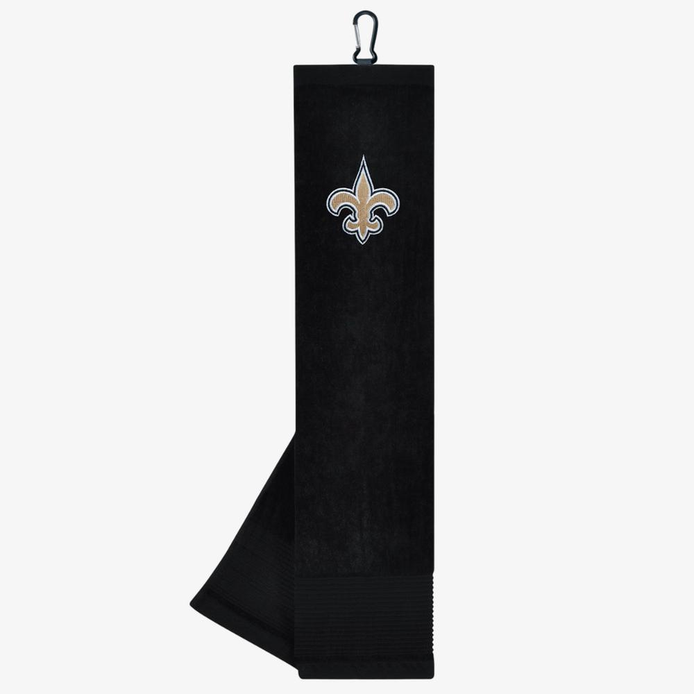 Team Effort New Orleans Saints Face/Club Tri-Fold Embroidered Towel