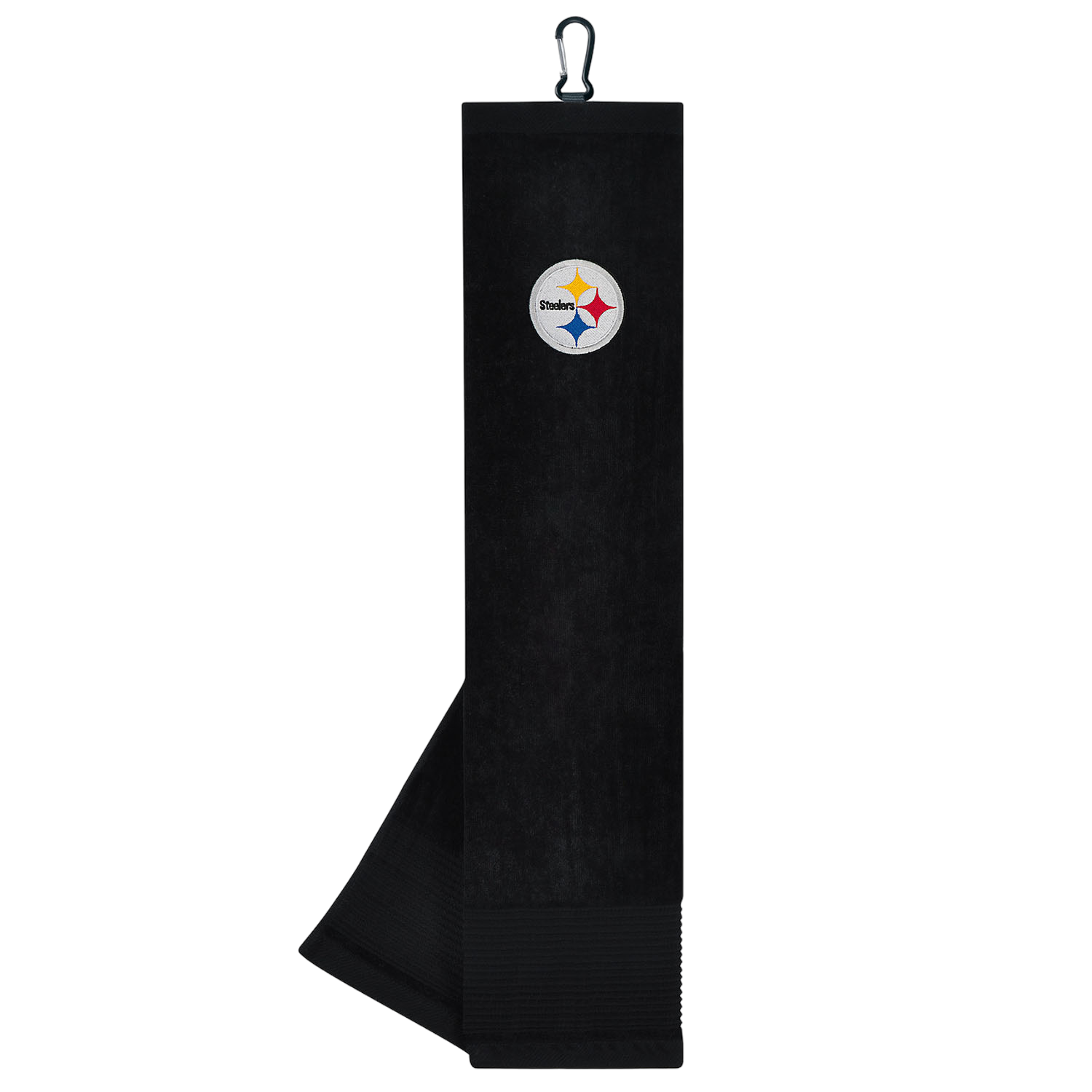 Team Effort Pittsburgh Steelers Face/Club Tri-Fold Embroidered Towel