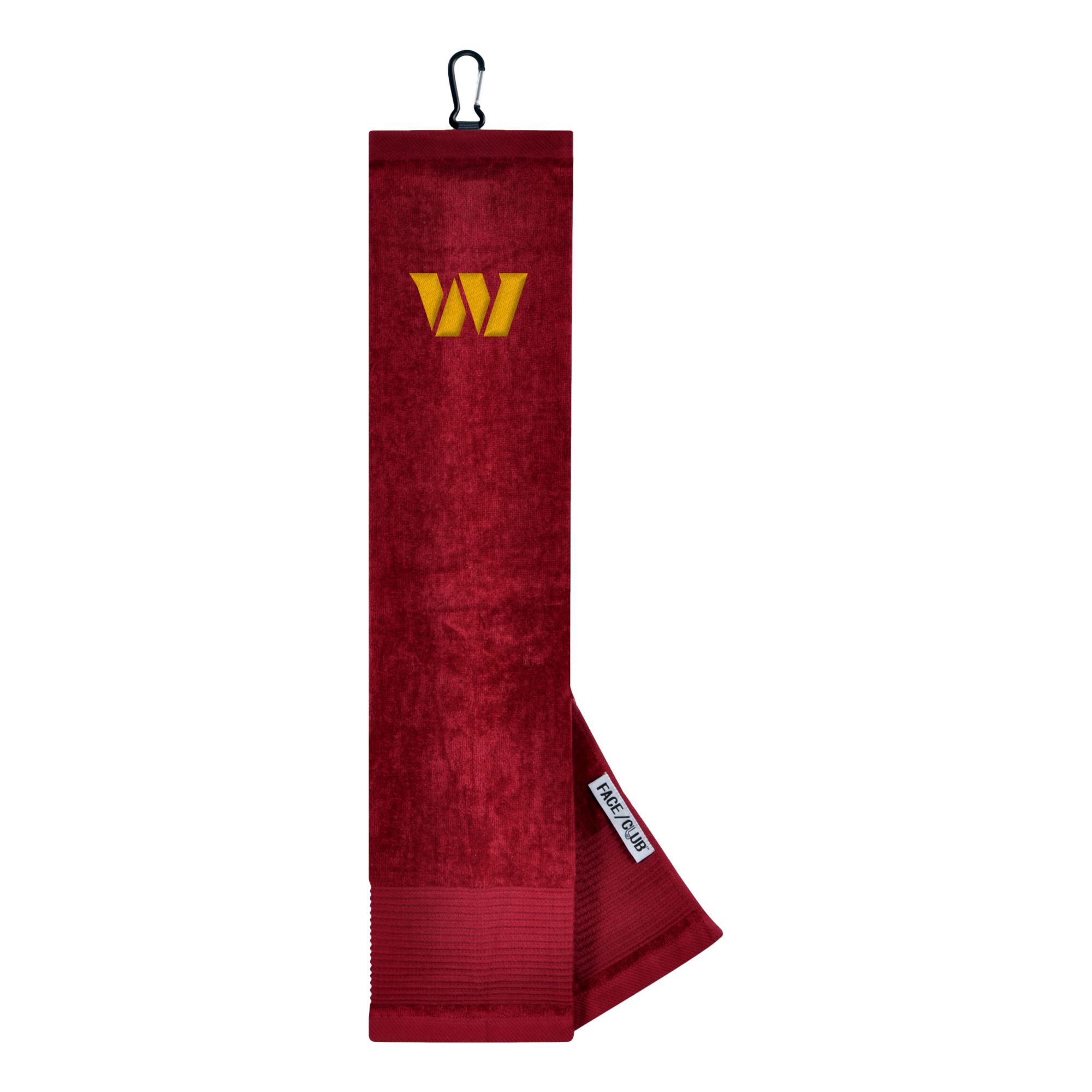 Washington Commanders Face/Club Tri-Fold Embroidered Towel
