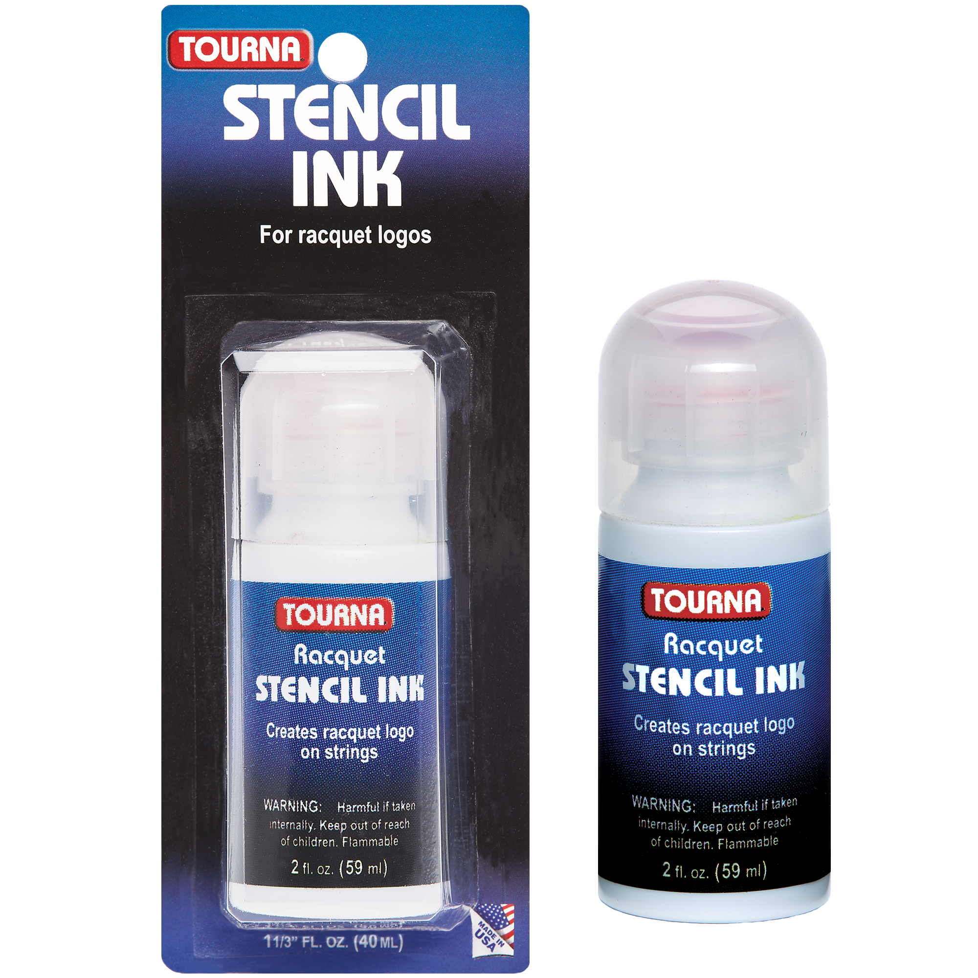 Racquet Stencil Ink - Black