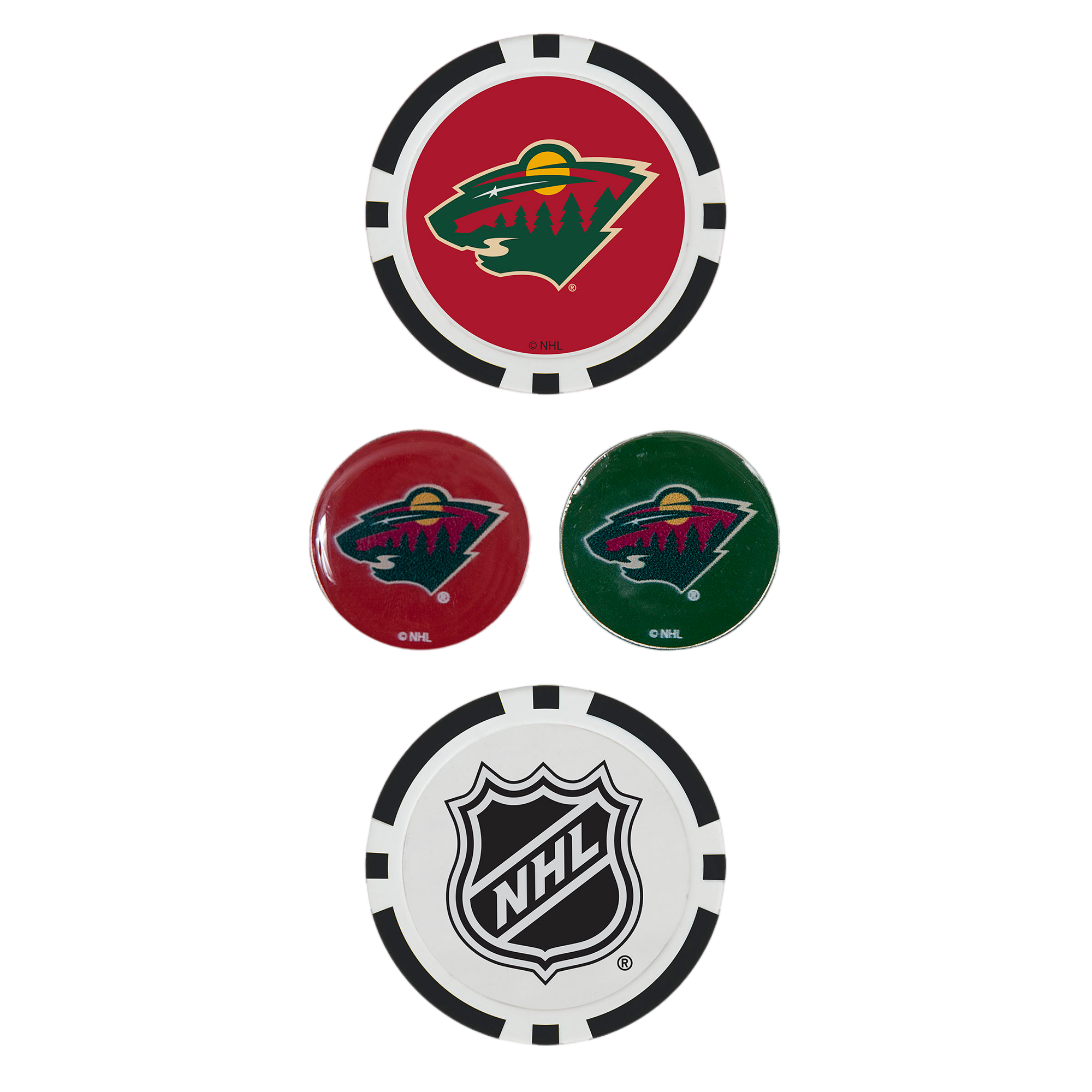 Minnesota Wild Ball Marker Set