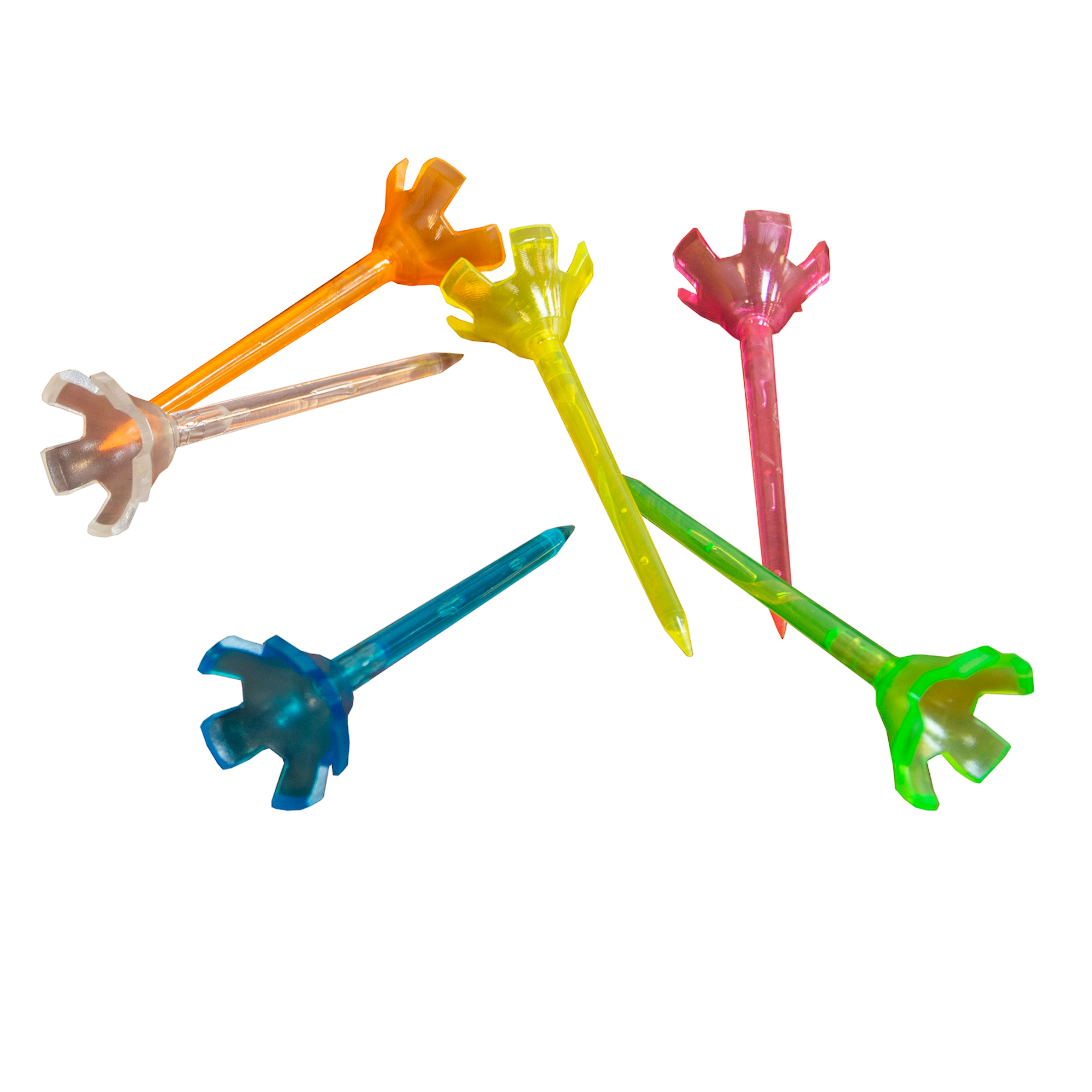 Hi-Ball Translucent 3-1/4" Tees 6-Pack