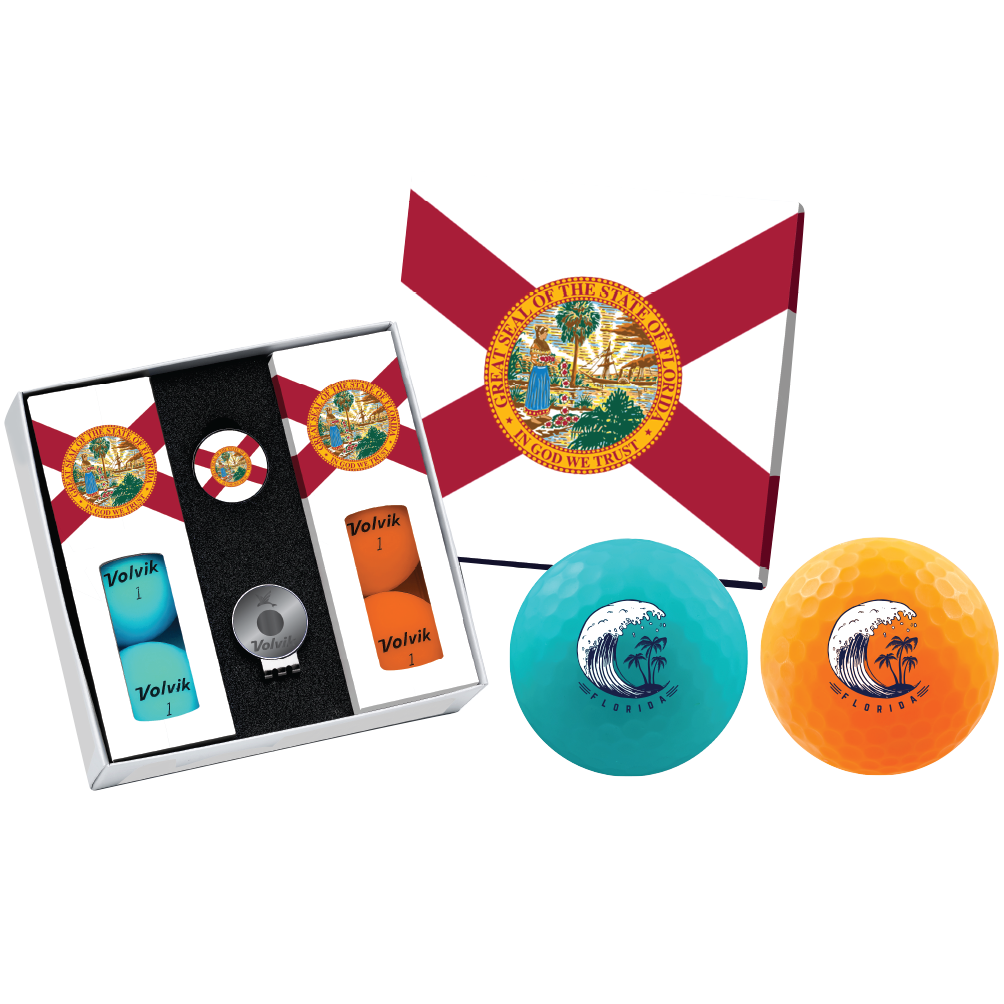 Vivid Florida 6 Pack Golf Balls