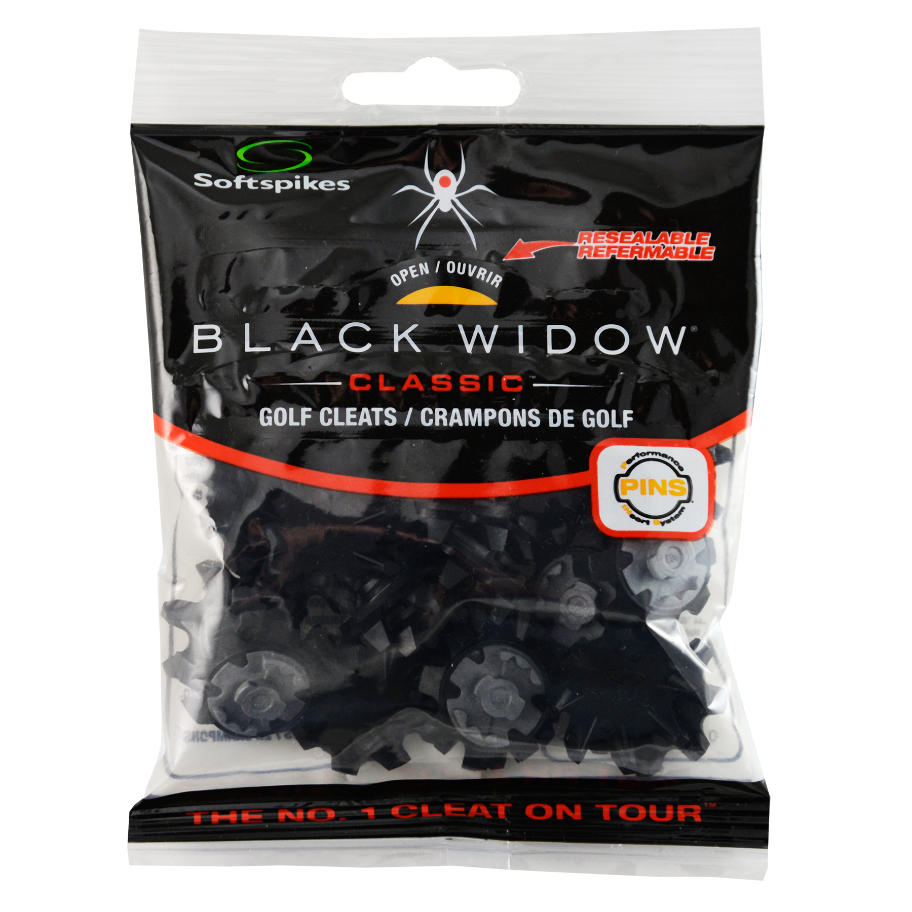 Black Widow Golf Cleats (Pins) - Black