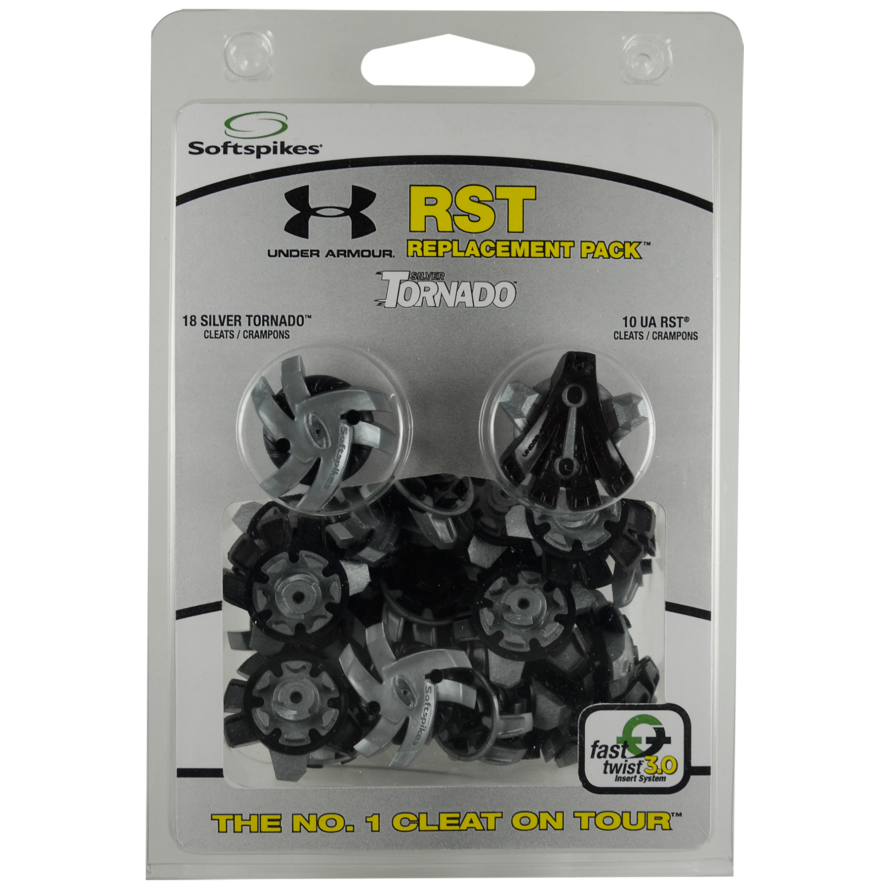Silver Tornado/ Under Armour RST (Fast Twist 3.0) Value Pack - Silver/Black