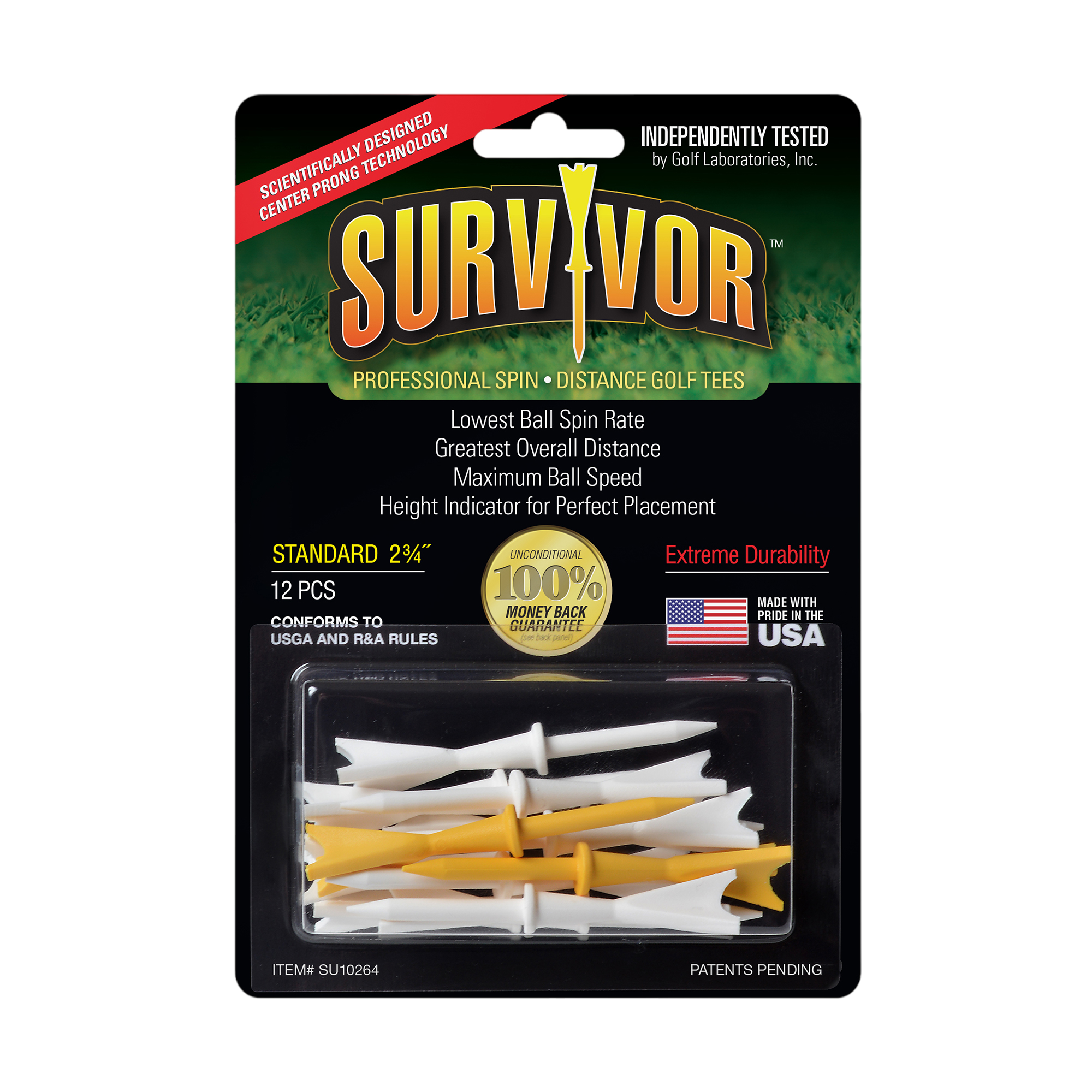 Survivor 2-3/4" Tees 12-Pack