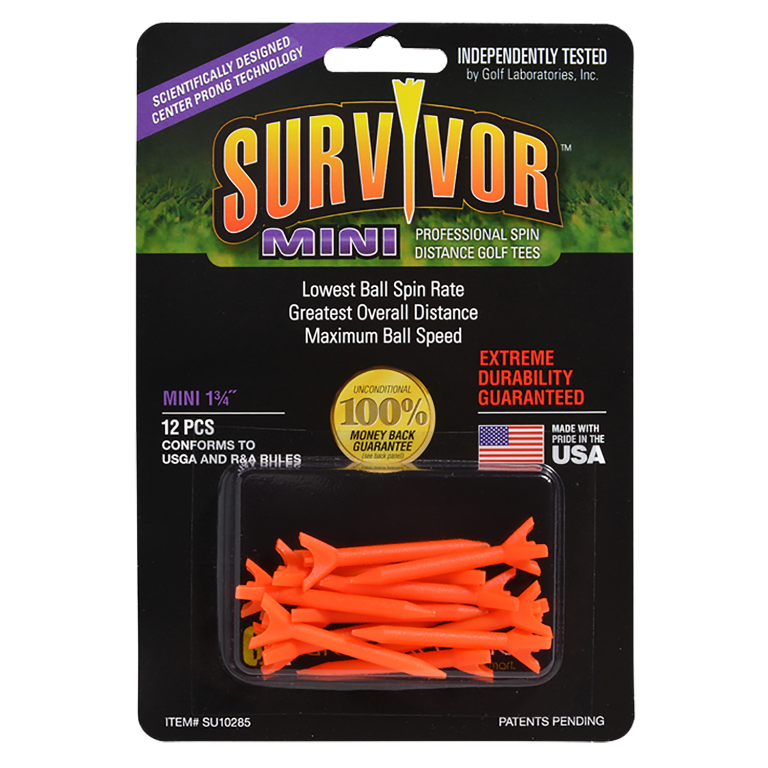 Survivor Mini 1-3/4" Tee 12-Pack