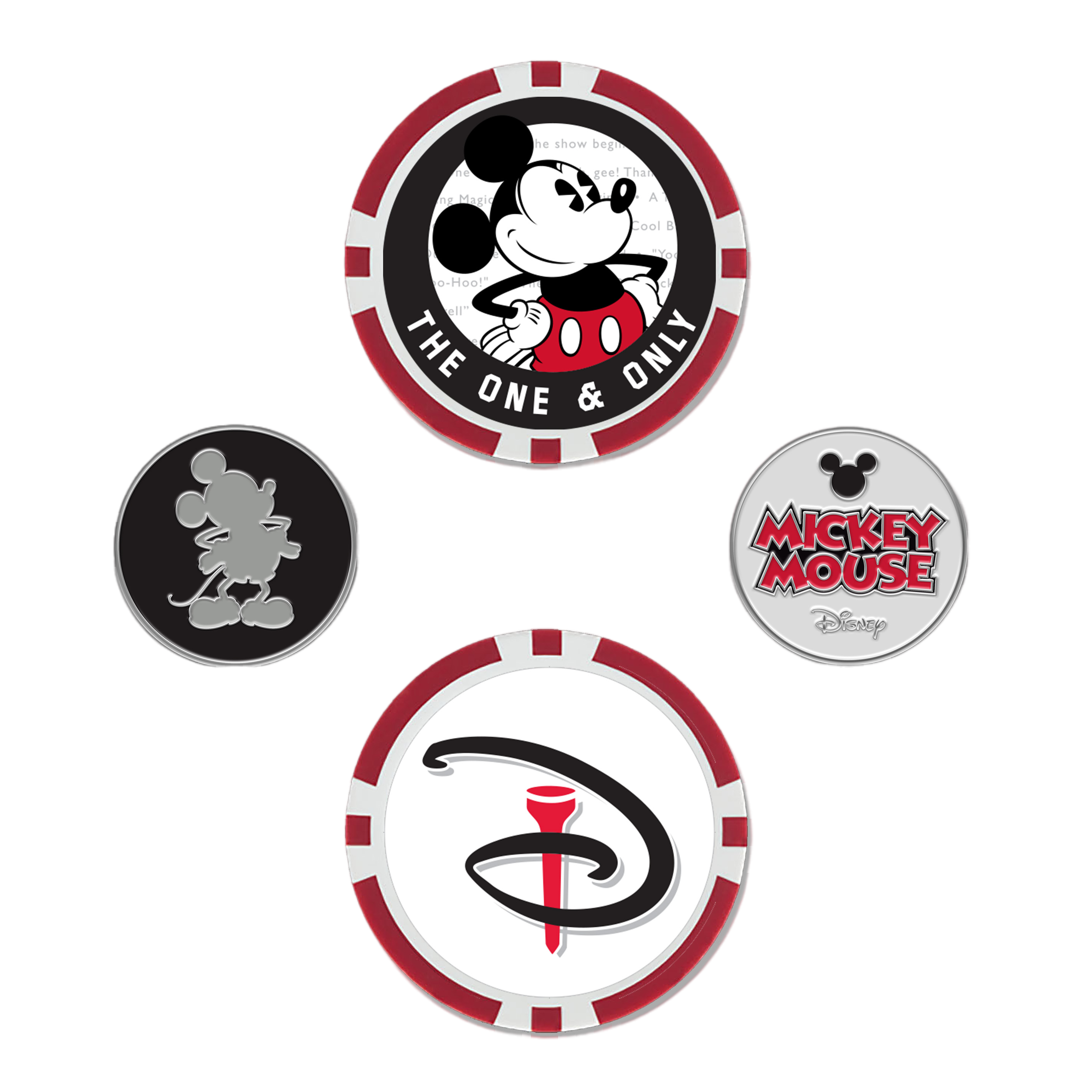 Mickey Mouse/Disney Ball Marker Set of 4