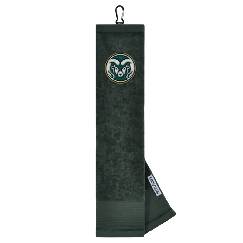 Colorado State Rams Face/Club Tri-Fold Towel