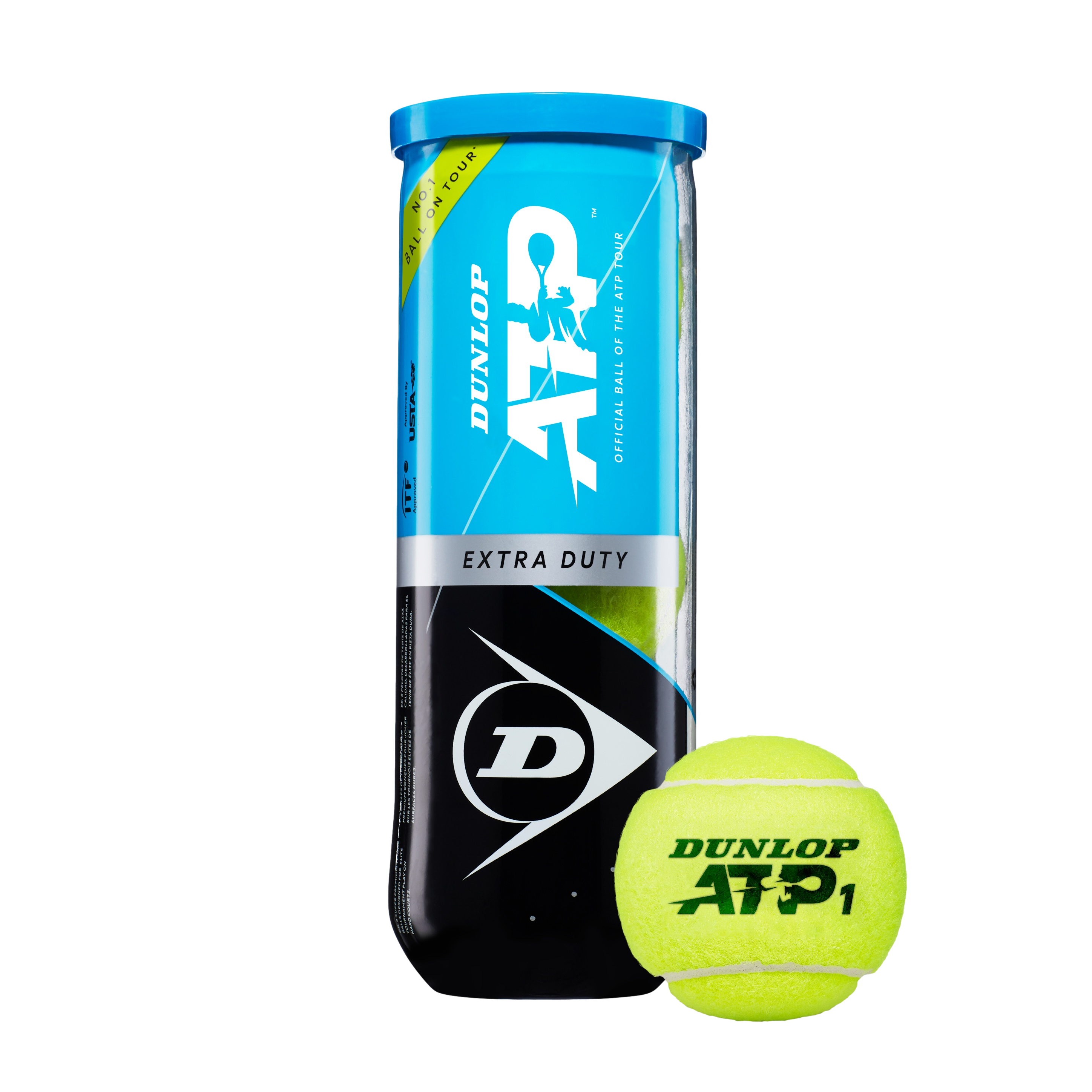 ATP Extra Duty Single Can Tennis Balls