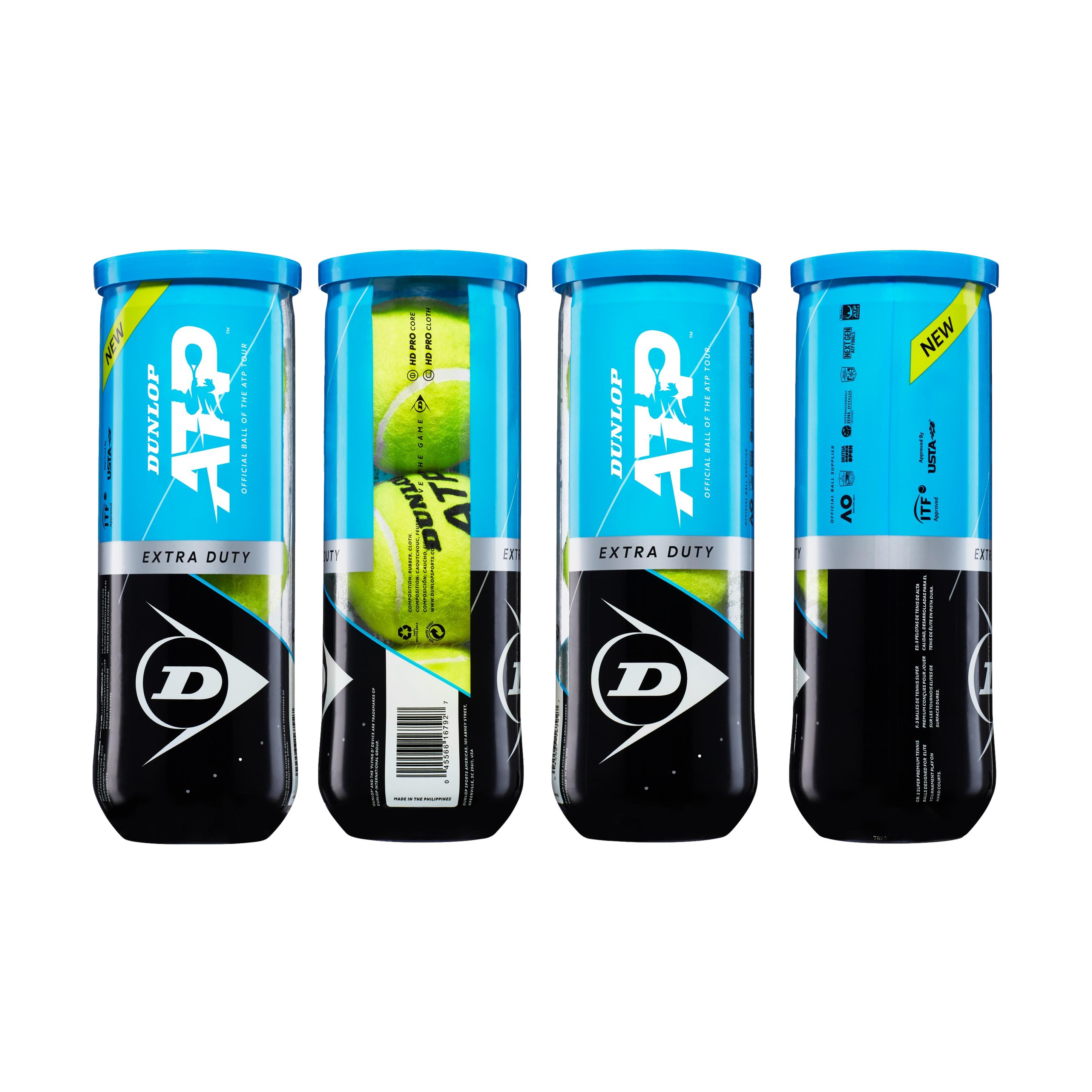 ATP Extra Duty Single Can Tennis Balls
