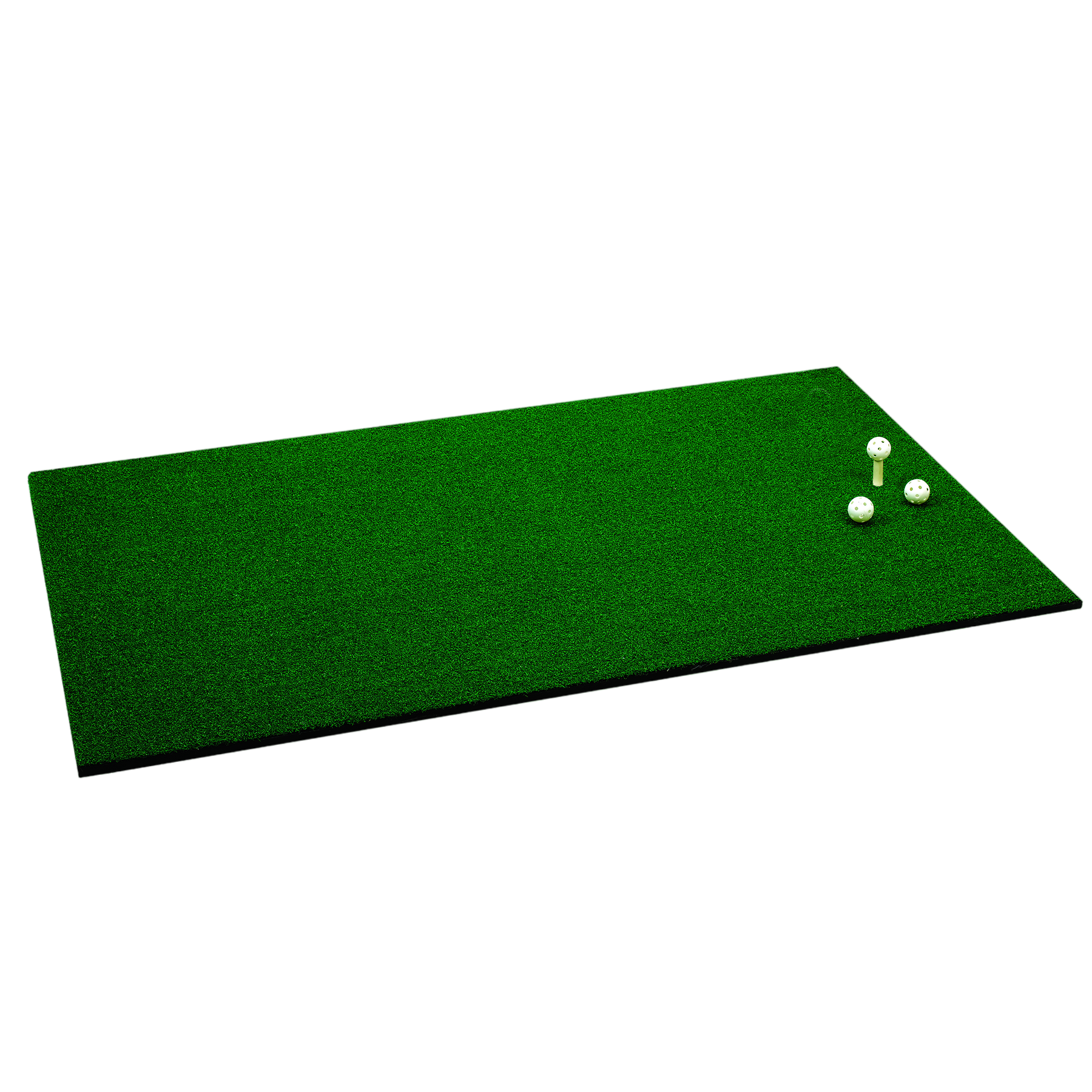 Costway 5 ft. x 3 ft. Standard Realistic Feel Golf Practice Mat Putting Mat  Synthetic Turf With 3 Tees SP37806 - The Home Depot