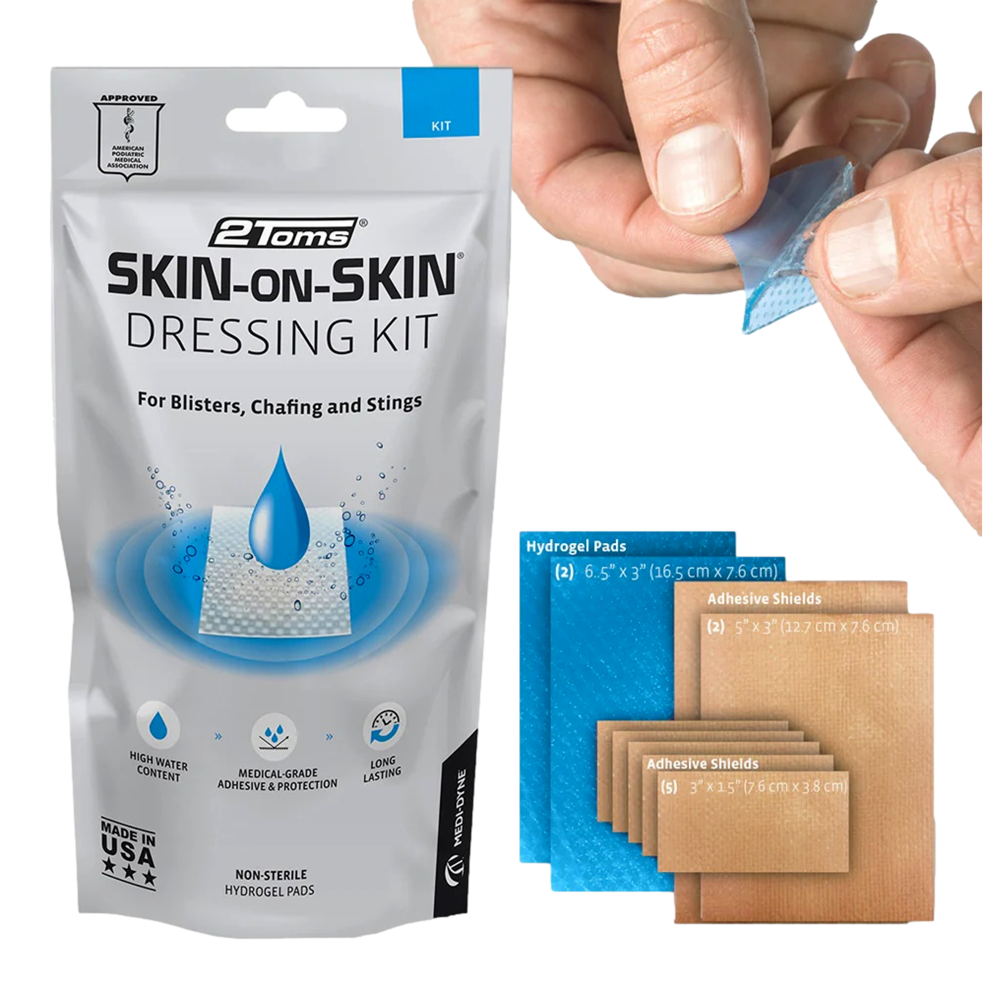 2Toms Skin-On-Skin Dressing Kit