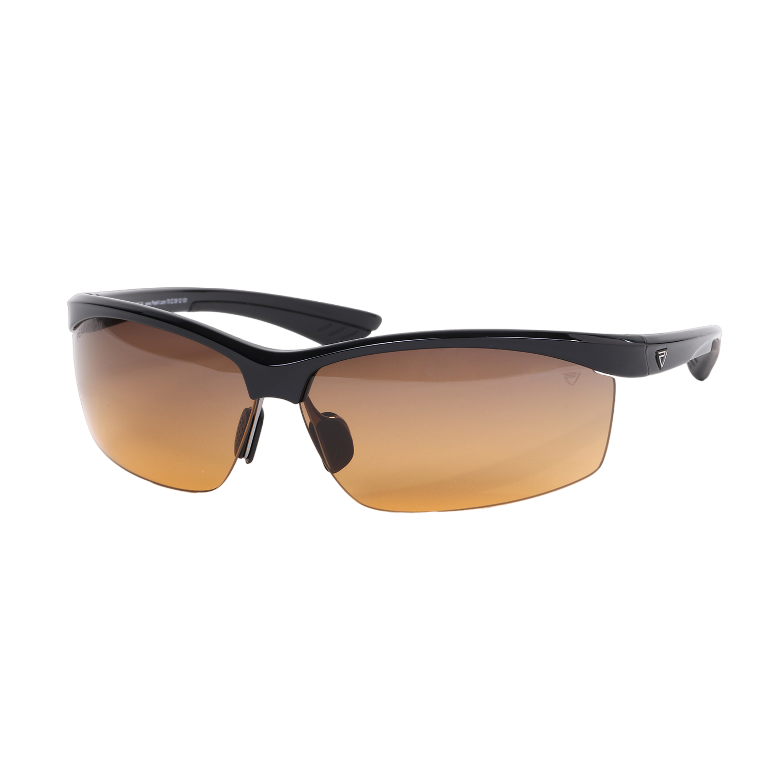 GX5 Gloss Black Sports Wrap Sunglasses