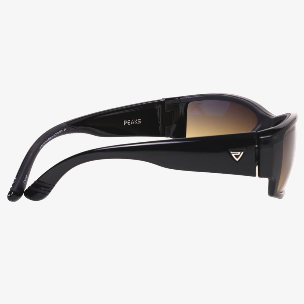 LX2 Crystal Black Sports Wrap Sunglasses