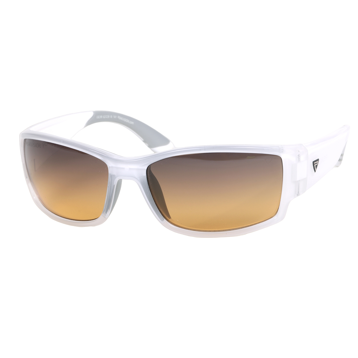 LX2 Crystal White Sports Wrap Sunglasses